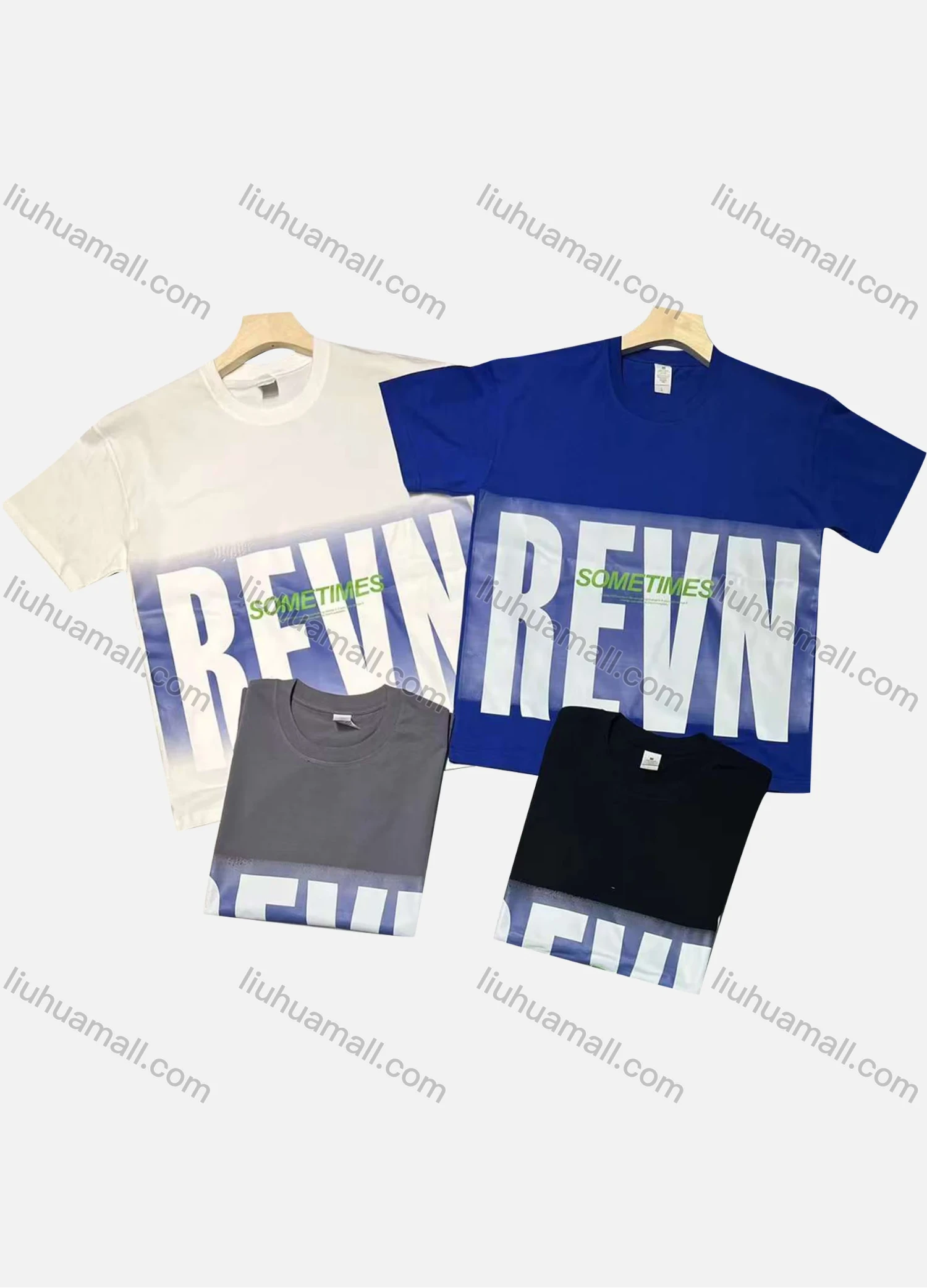 Wholesale Men's Casual Round Neck Short Sleeve Letter 100%Cotton T-shirt - Liuhuamall
