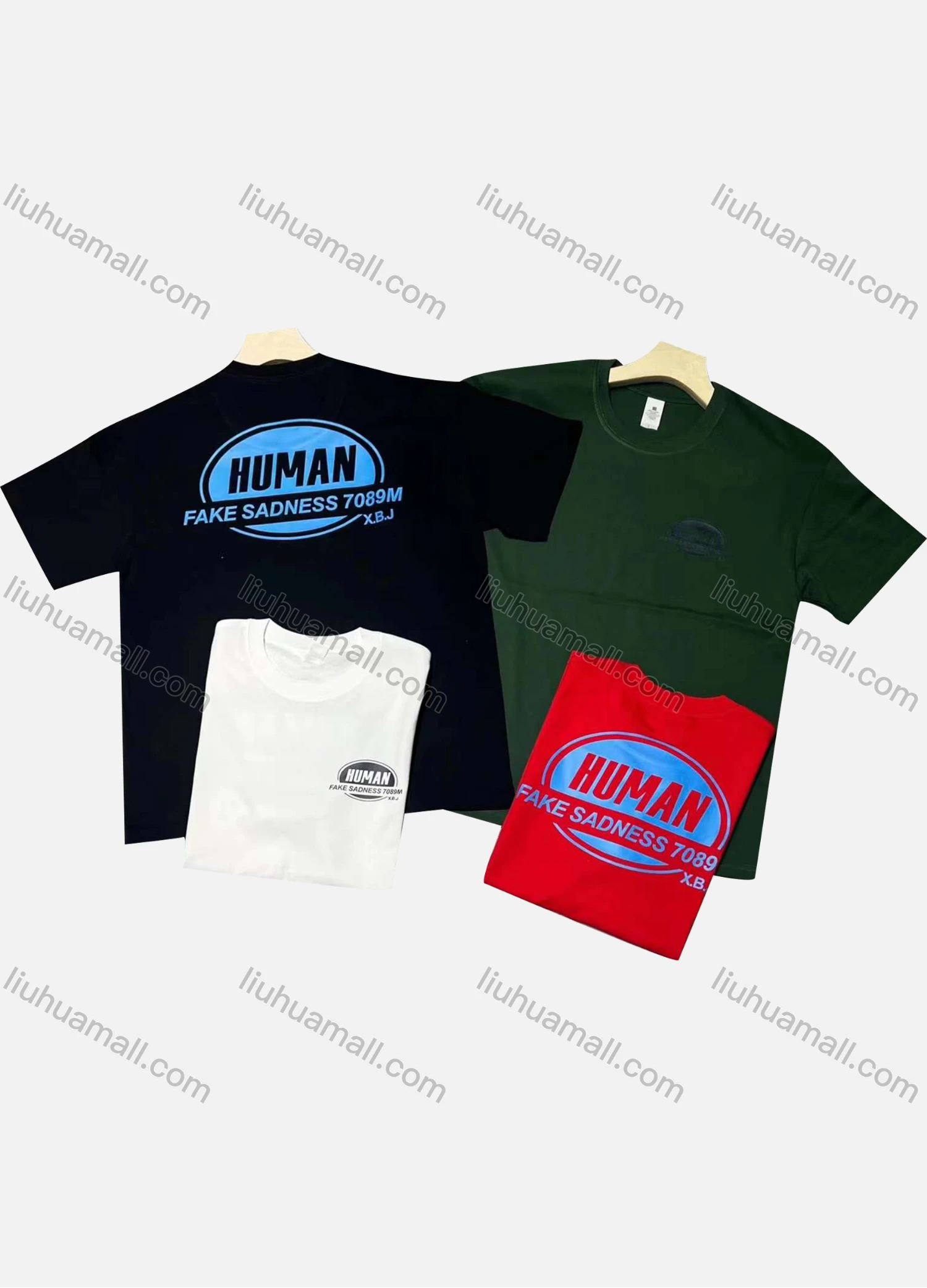 Wholesale Men's Casual Round Neck Short Sleeve Letter 100%Cotton T-shirt - Liuhuamall