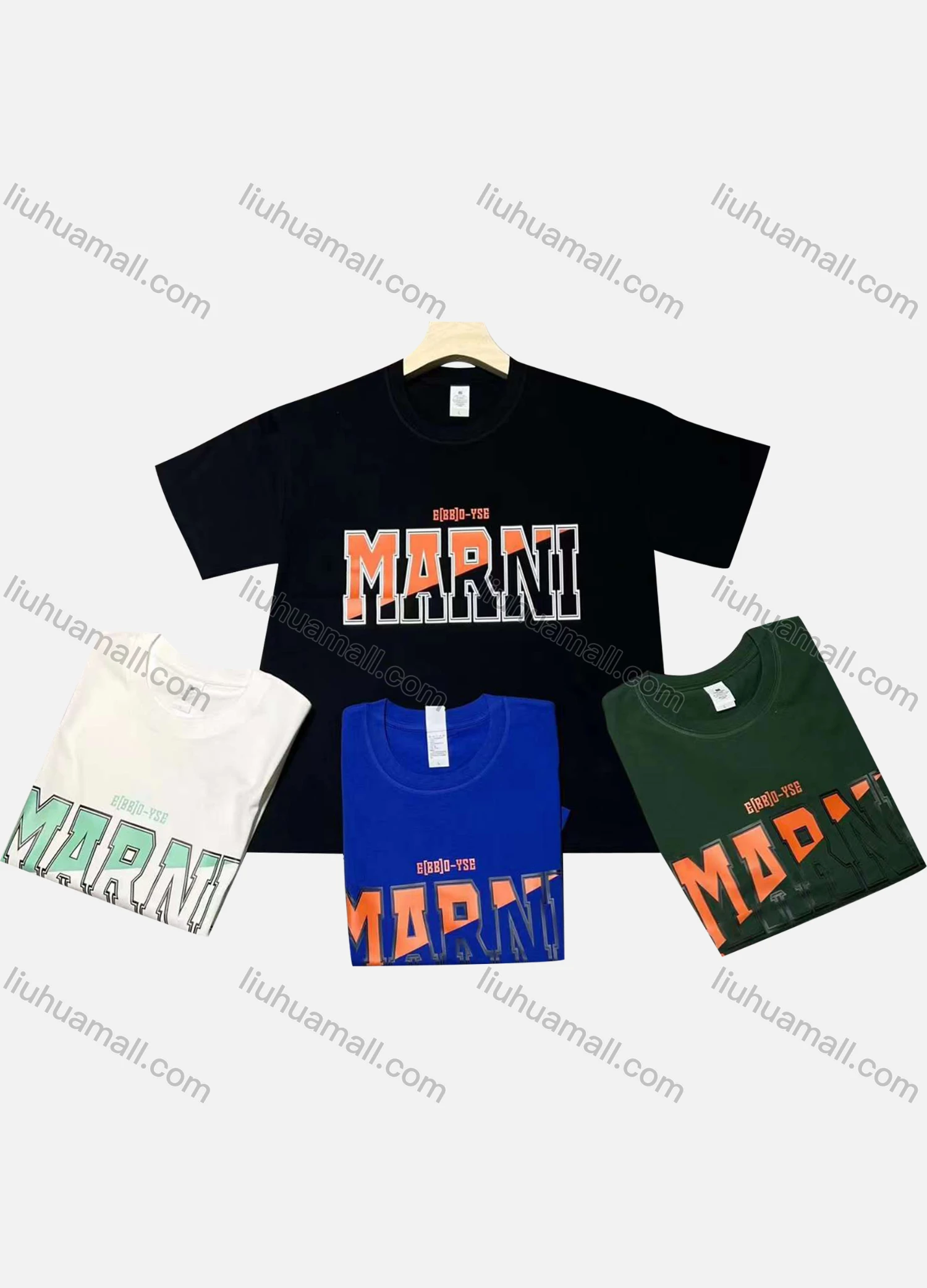 Wholesale Men's Casual Round Neck Short Sleeve Letter 100%Cotton T-shirt - Liuhuamall