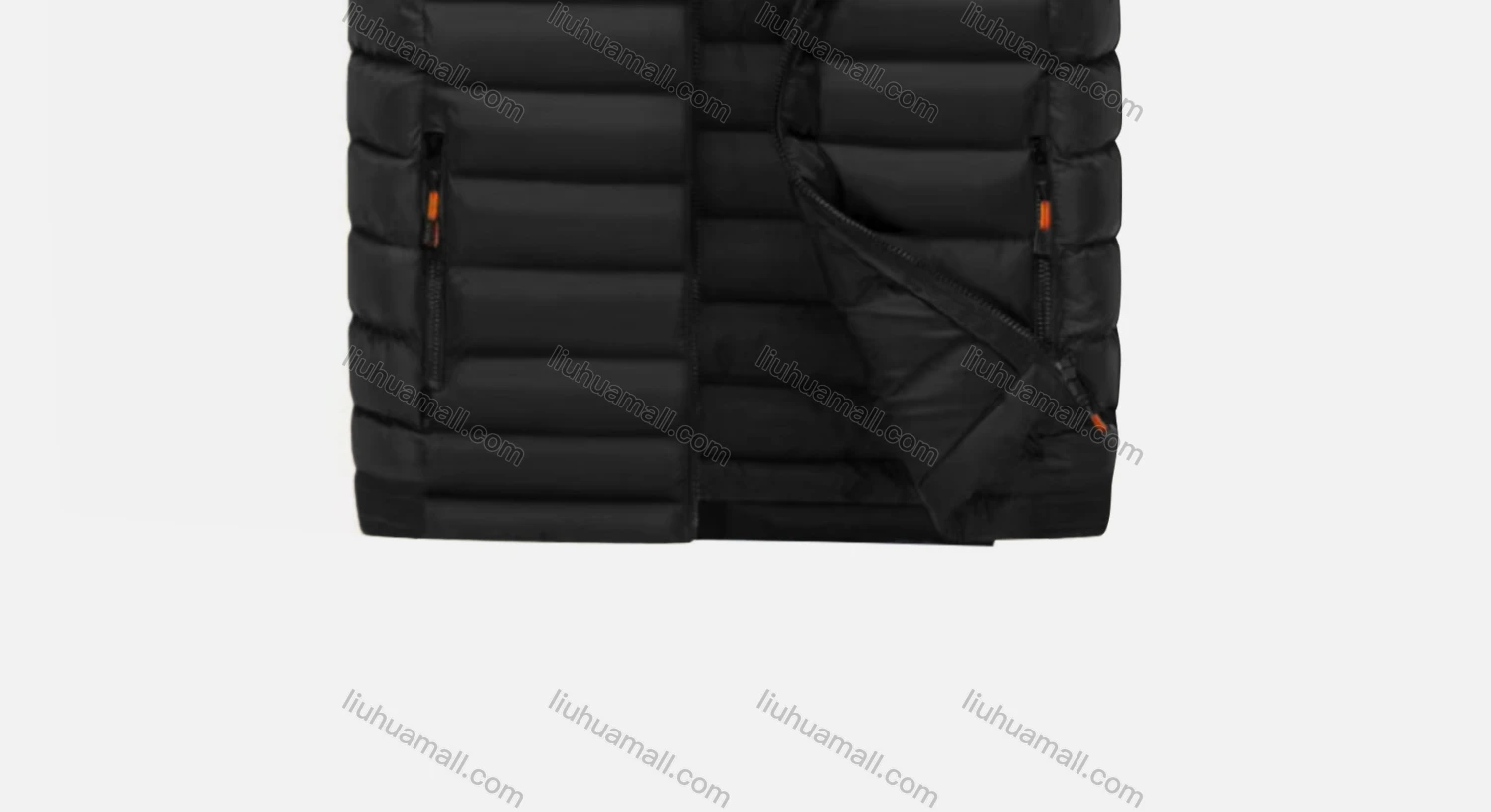 Wholesale Men's Casual Hooded Sleeveless Zipper Pocket Thermal Puffer Jacket - Liuhuamall