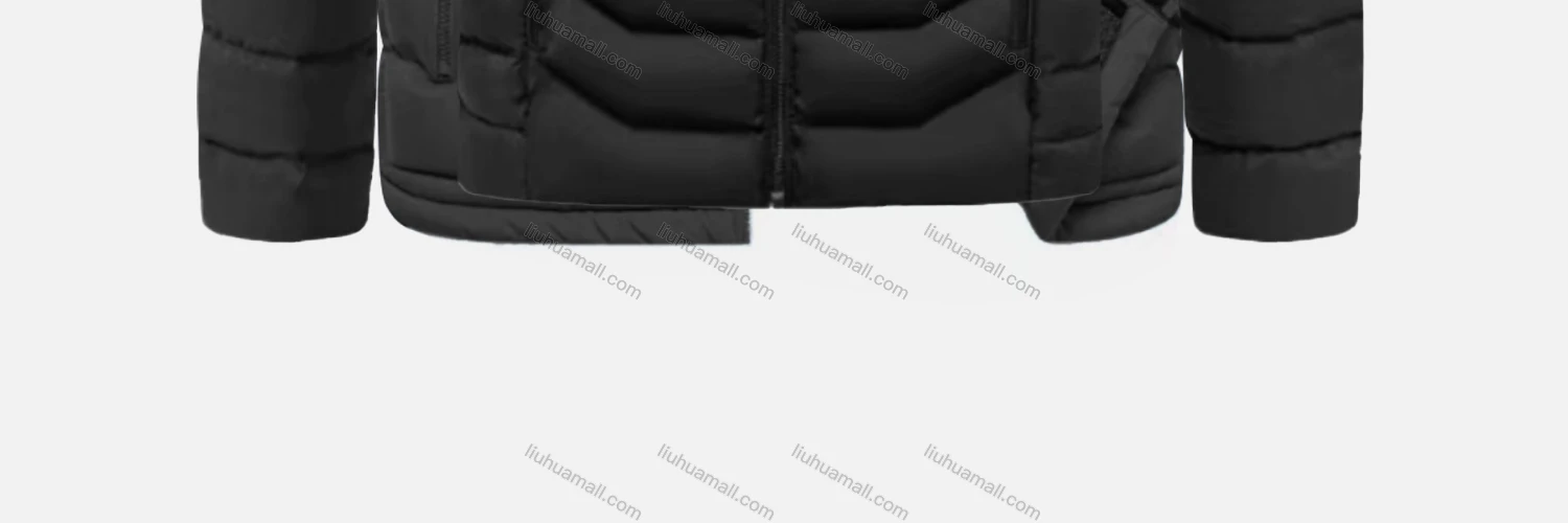 Wholesale Kids Hooded Casual Long Sleeve Zipper Pocket Thermal Puffer Jacket - Liuhuamall