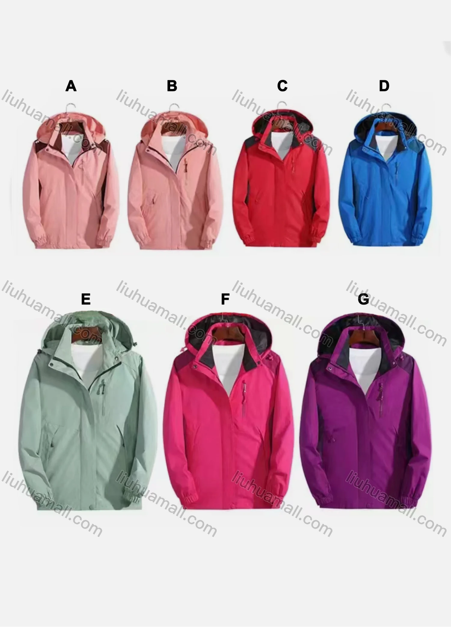 Wholesale Women's Casual Hooded Long Sleeve Zipper Pocket Thermal Jacket - Liuhuamall