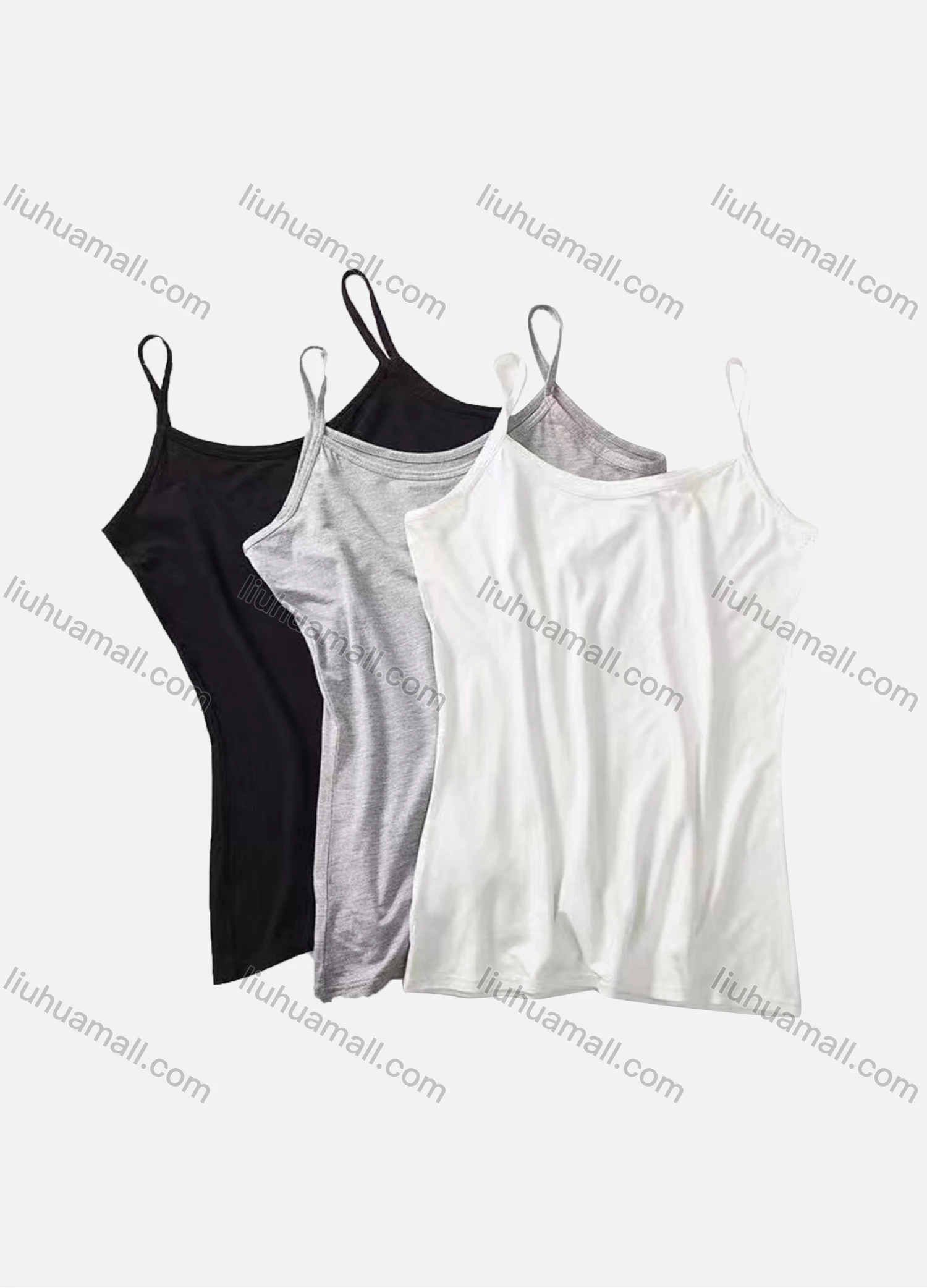 Wholesale Women's Basic Spaghetti Strap Plain Cami Tops - Liuhuamall