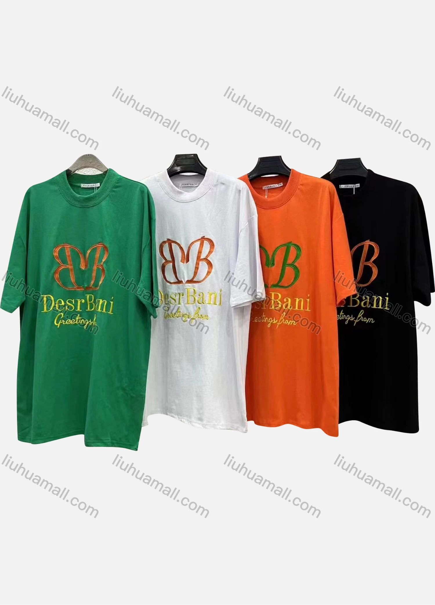 Wholesale Men's Casual Letter Print Round Neck Half Sleeve 100% Cotton Tee - Liuhuamall