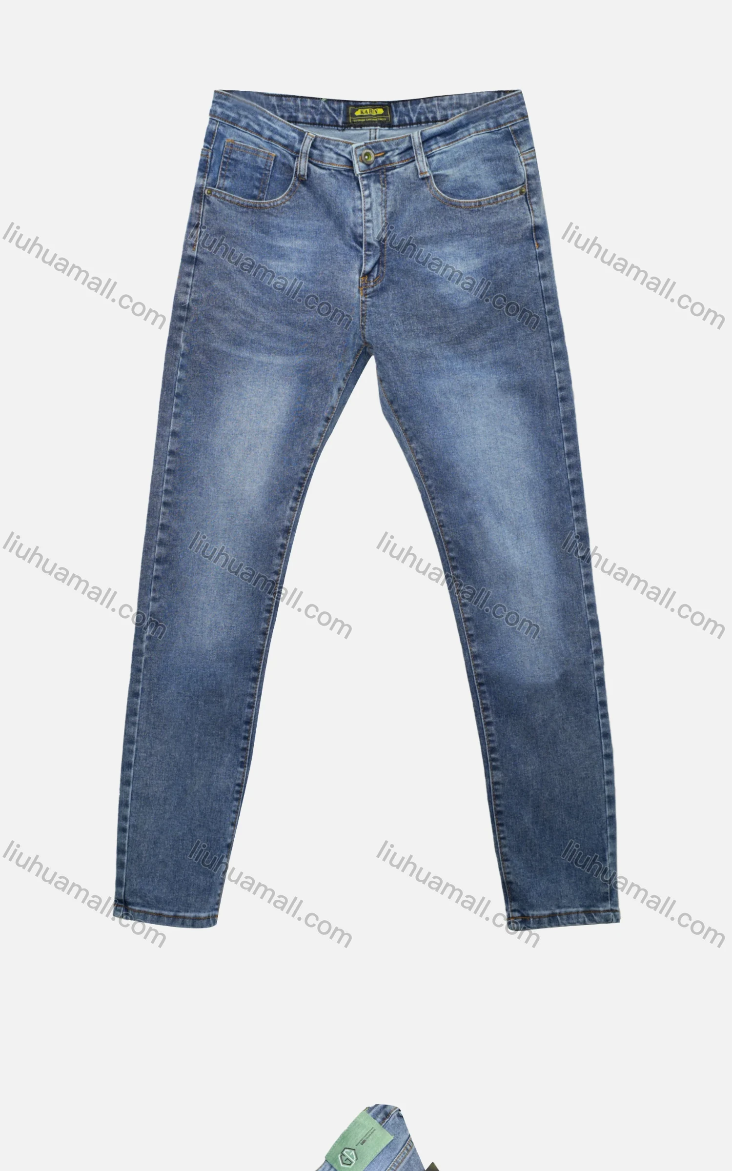 Wholesale Men's Casual Plain Distressed Pockets Ankle Length Jeans - Liuhuamall