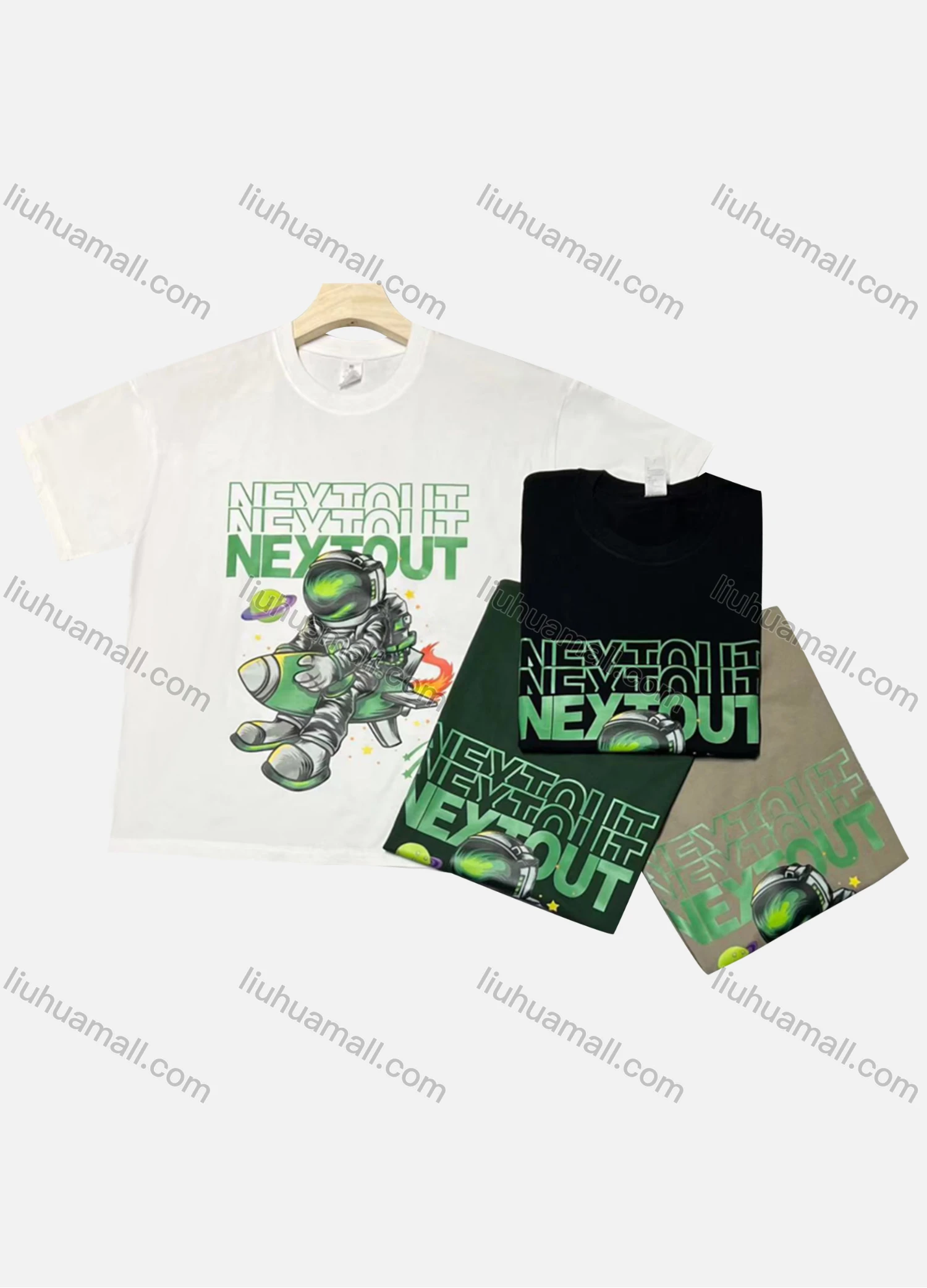 Wholesale Men's Casual Round Neck Short Sleeve Letter T-shirt - Liuhuamall