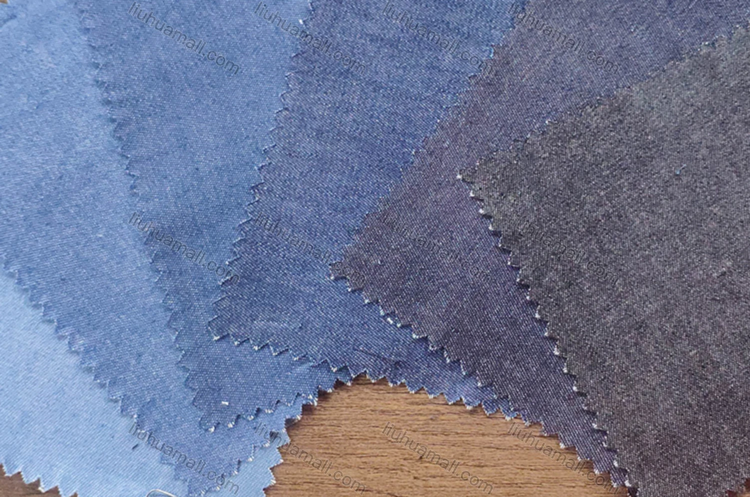 Wholesale Men's Casual Plain Distressed Long Sleeve Button Down Flap Pocket Denim Shirt - Liuhuamall