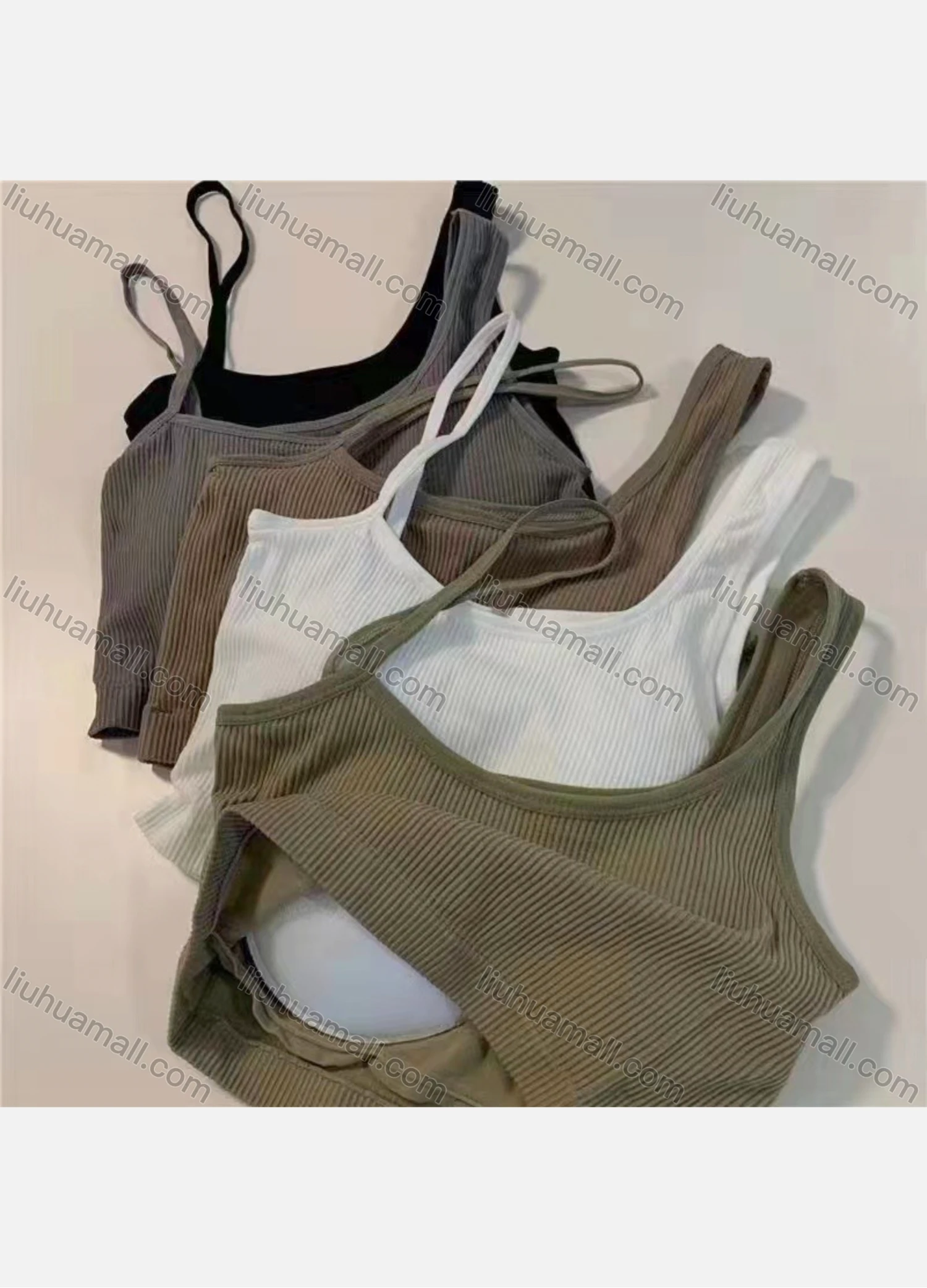 Wholesale Women's Casual Plain Knit Crop Cami Top - Liuhuamall