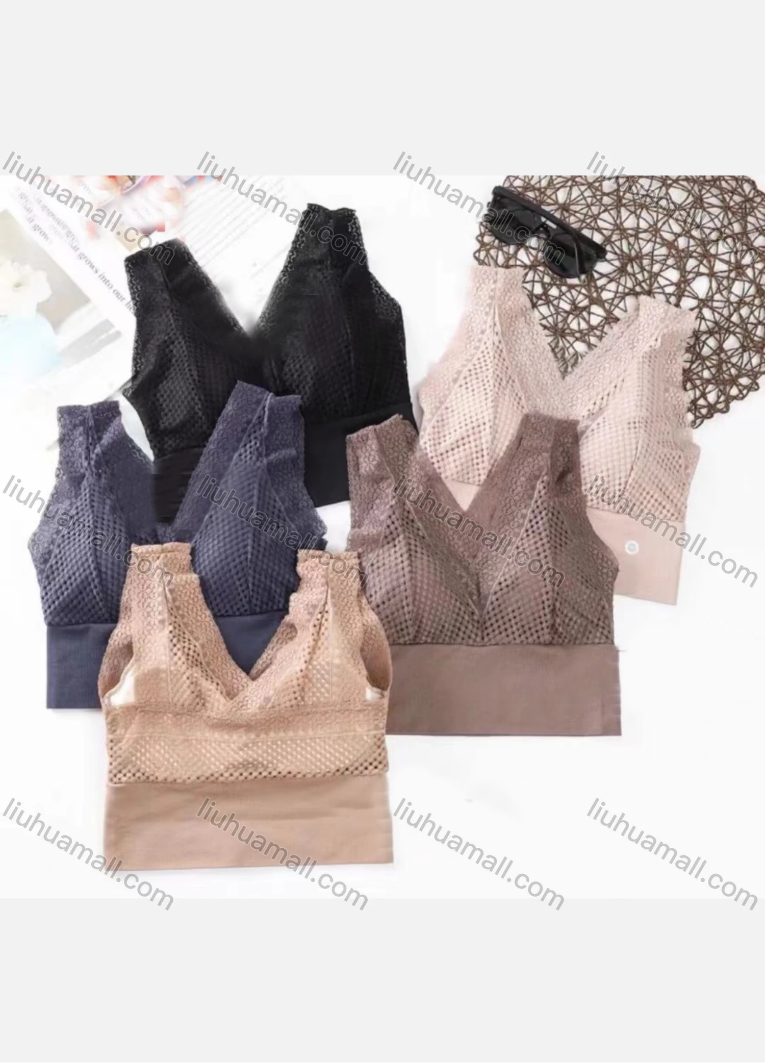 Wholesale Women's Pull-on Lingerie Camisole With Built-in Bra - Liuhuamall