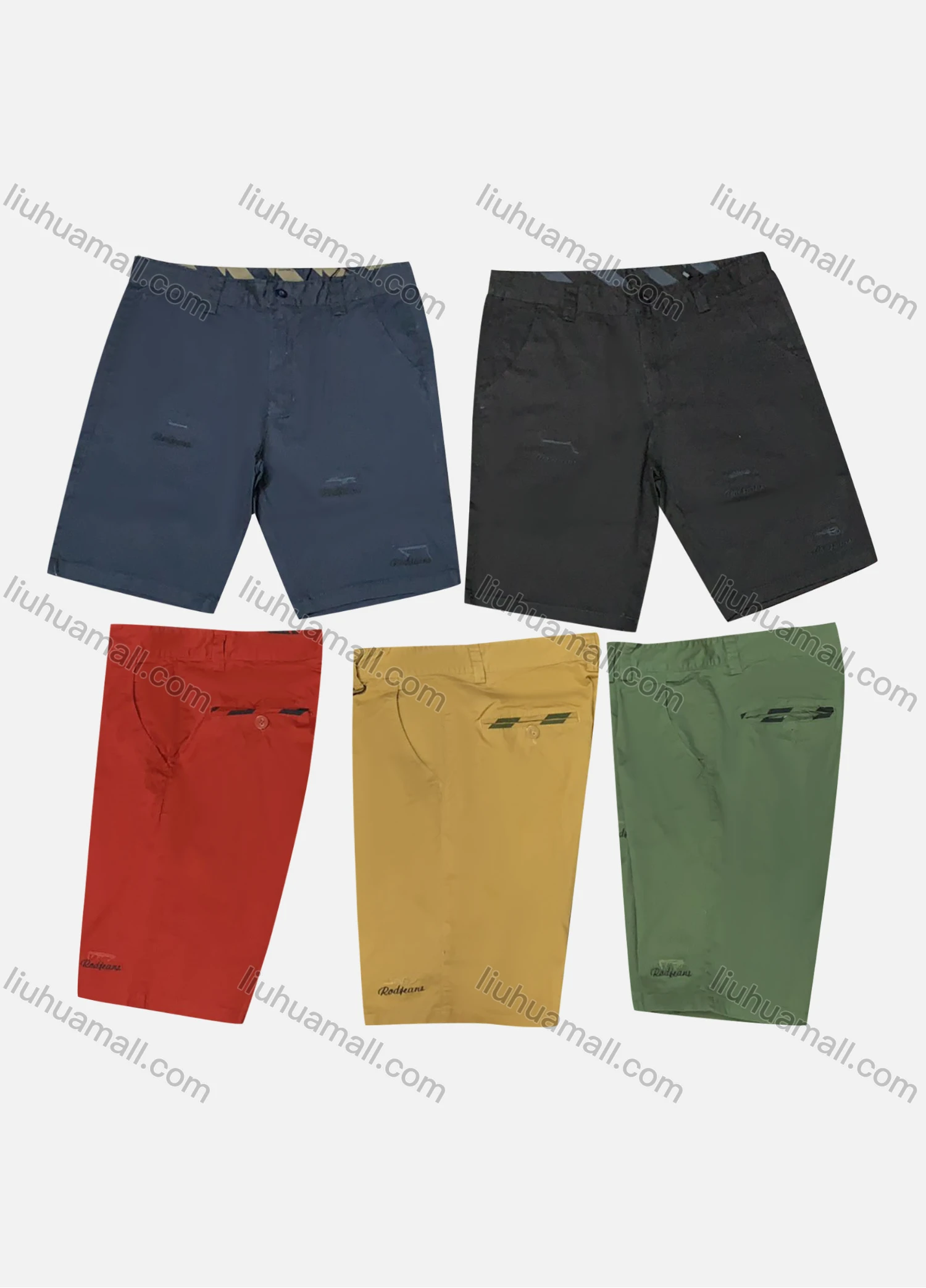 Wholesale Men's Casual Plain Pockets Shorts - Liuhuamall