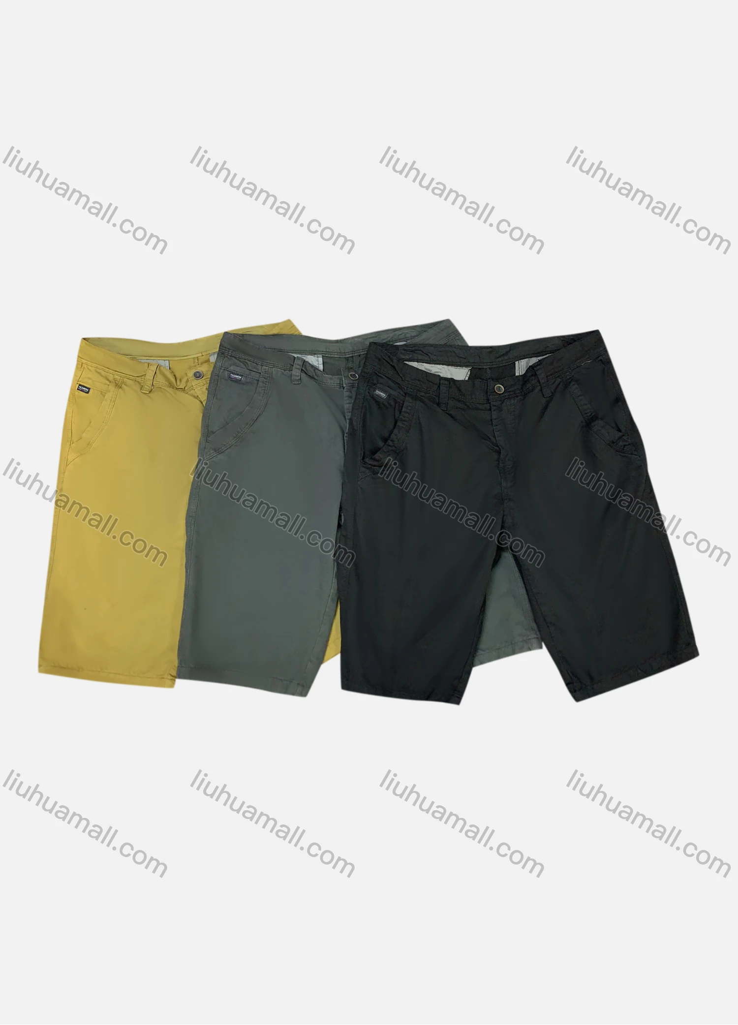 Wholesale Men's Casual Plain Pockets Shorts - Liuhuamall