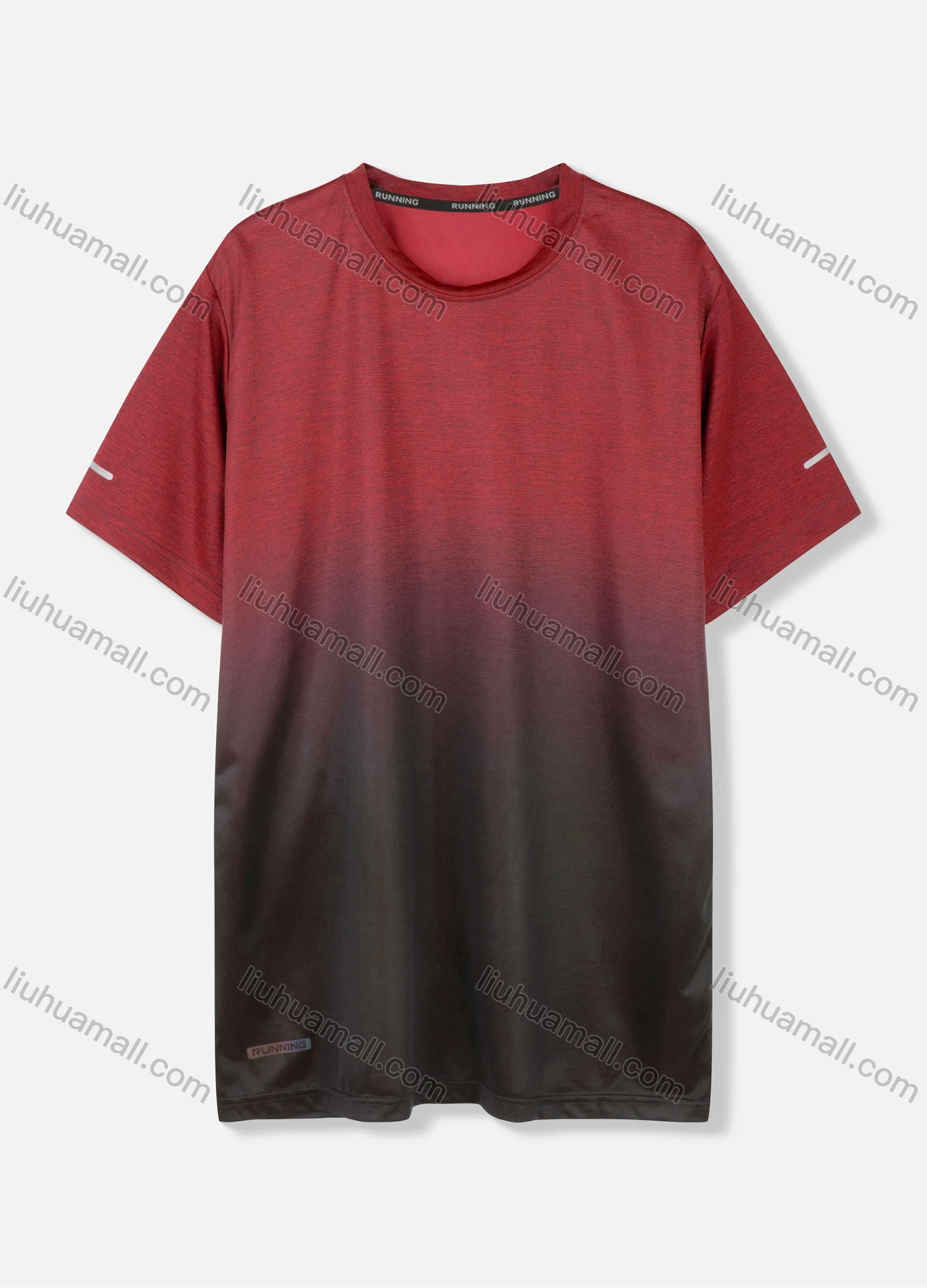 Wholesale Men's Casual Gradient Round Neck Short Sleeve Tee - Liuhuamall