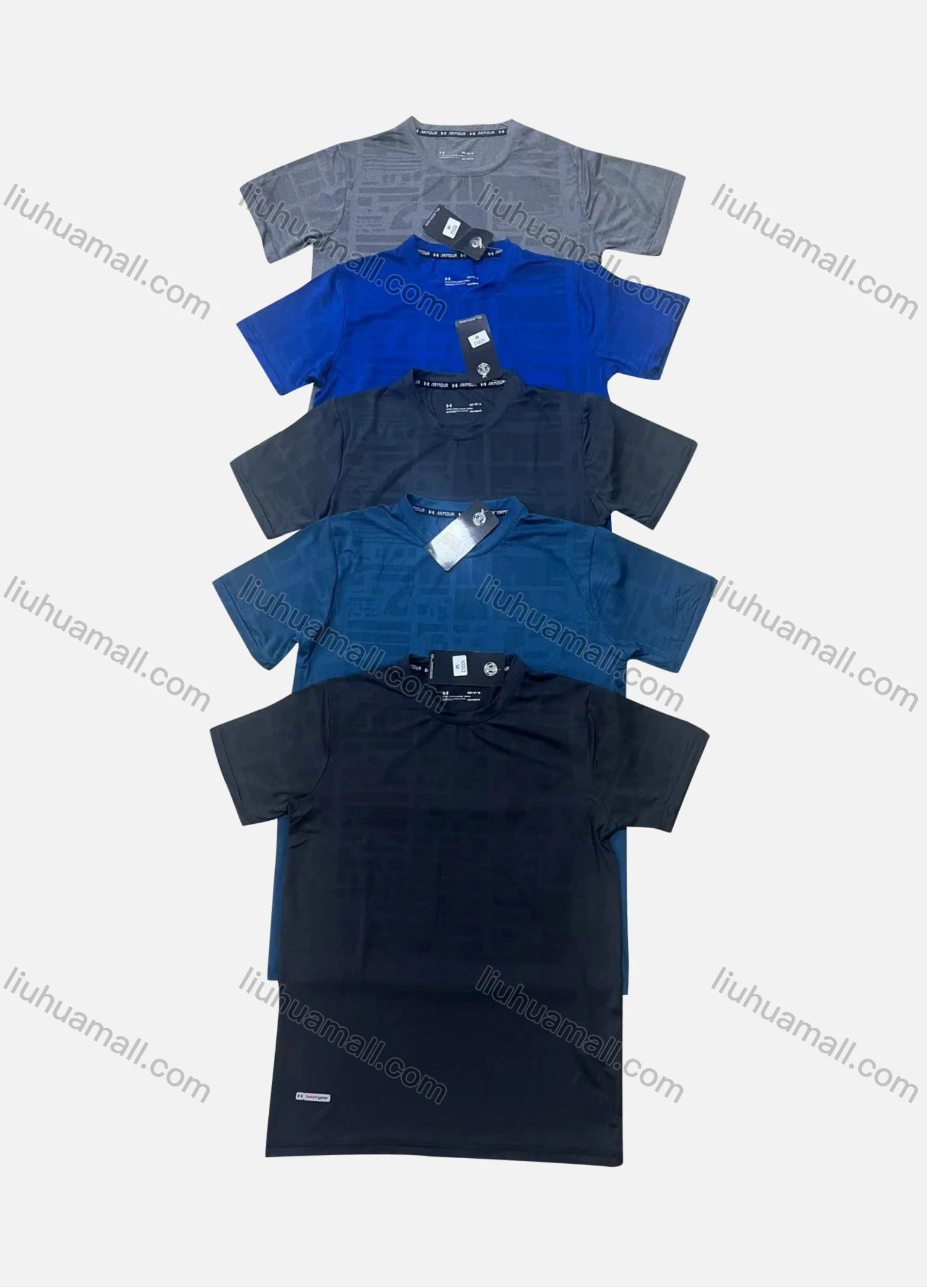 Wholesale Men's Casual Breathable Round Neck Short Sleeve Tee - Liuhuamall