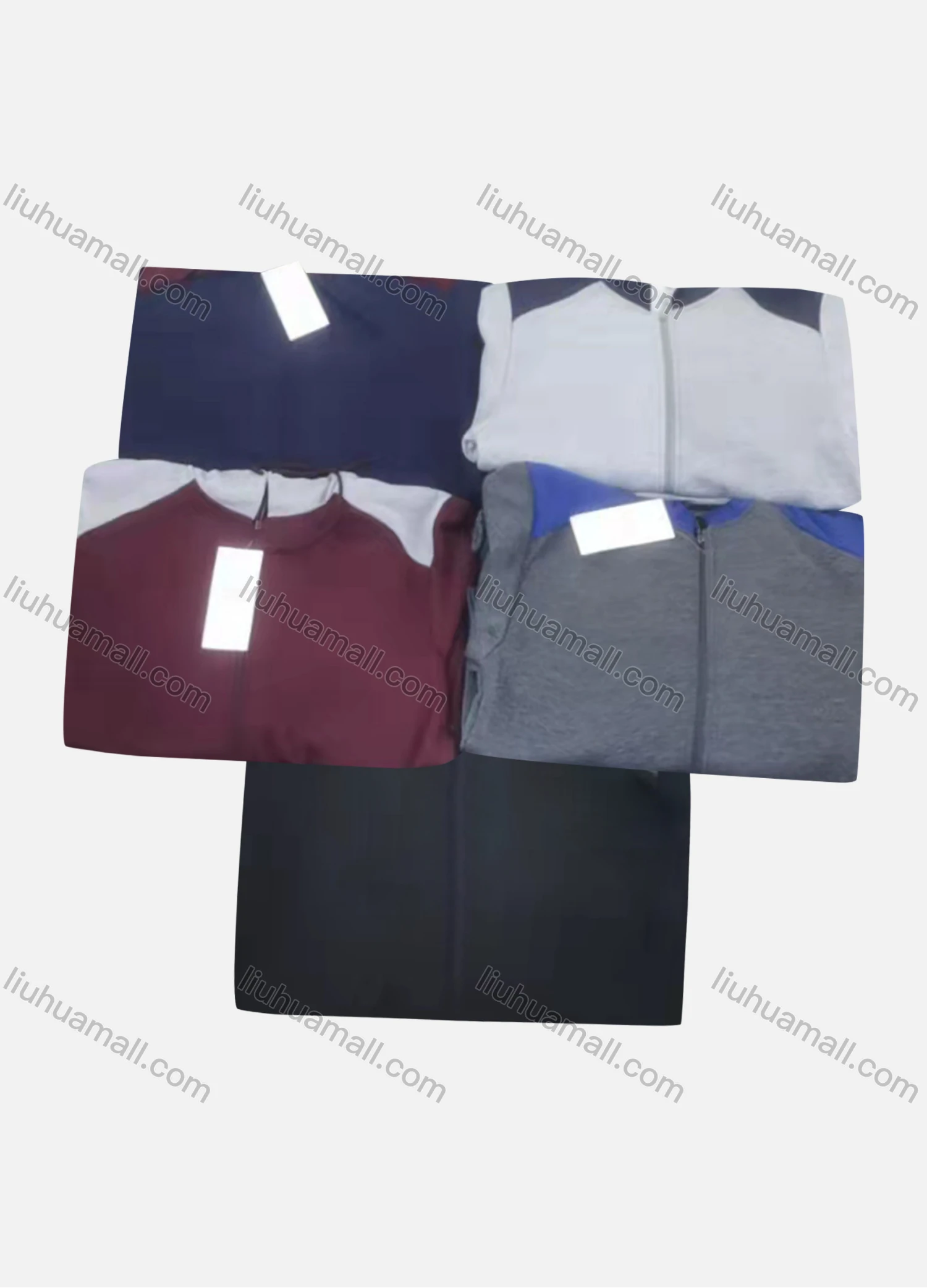 Wholesale Kid's Casual Striped Colorblock Long Sleeve Zipper Hoodie & Elastic Waist Ankle Length Jogger 2 Piece Set - Liuhuamall