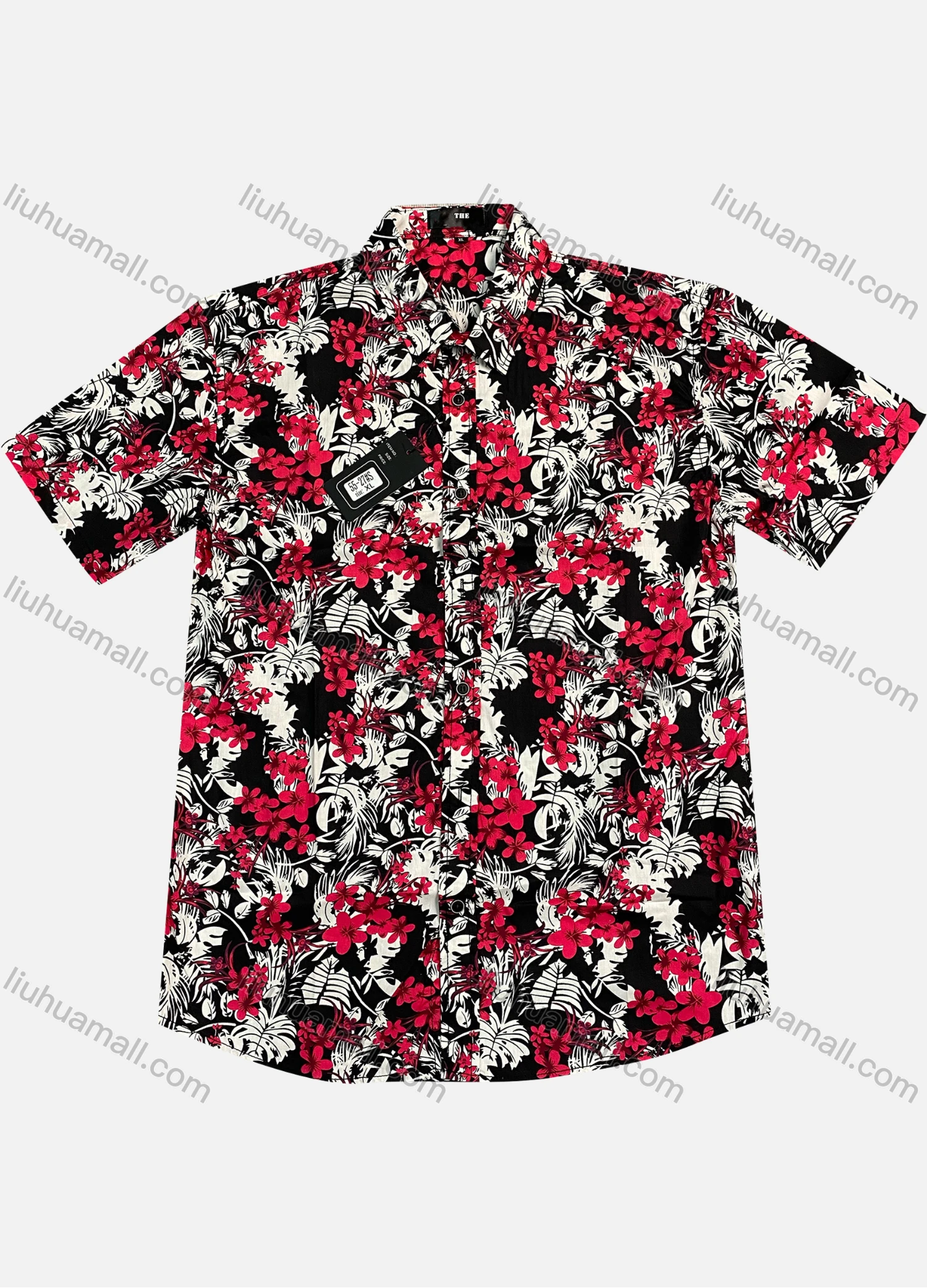 Wholesale Men's Casual Allover Print Short Sleeve Shirt - Liuhuamall