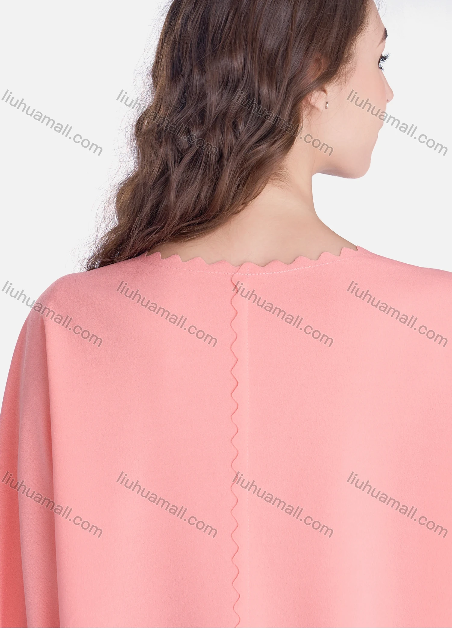 Wholesale Women's Casual Plain Round Neck Long Sleeve Blouse - Liuhuamall