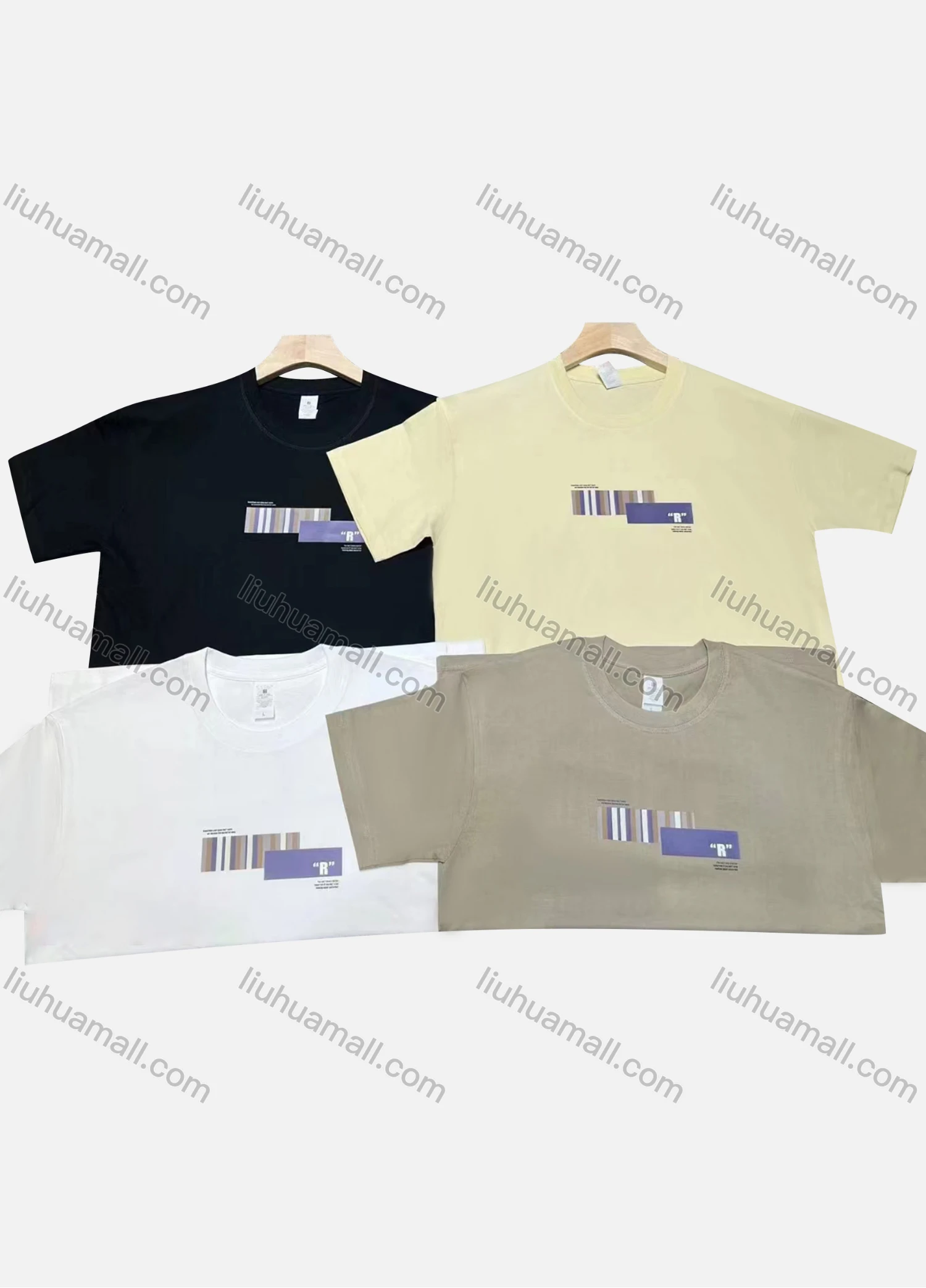 Wholesale Men's Casual Round Neck Short Sleeve T-shirt - Liuhuamall