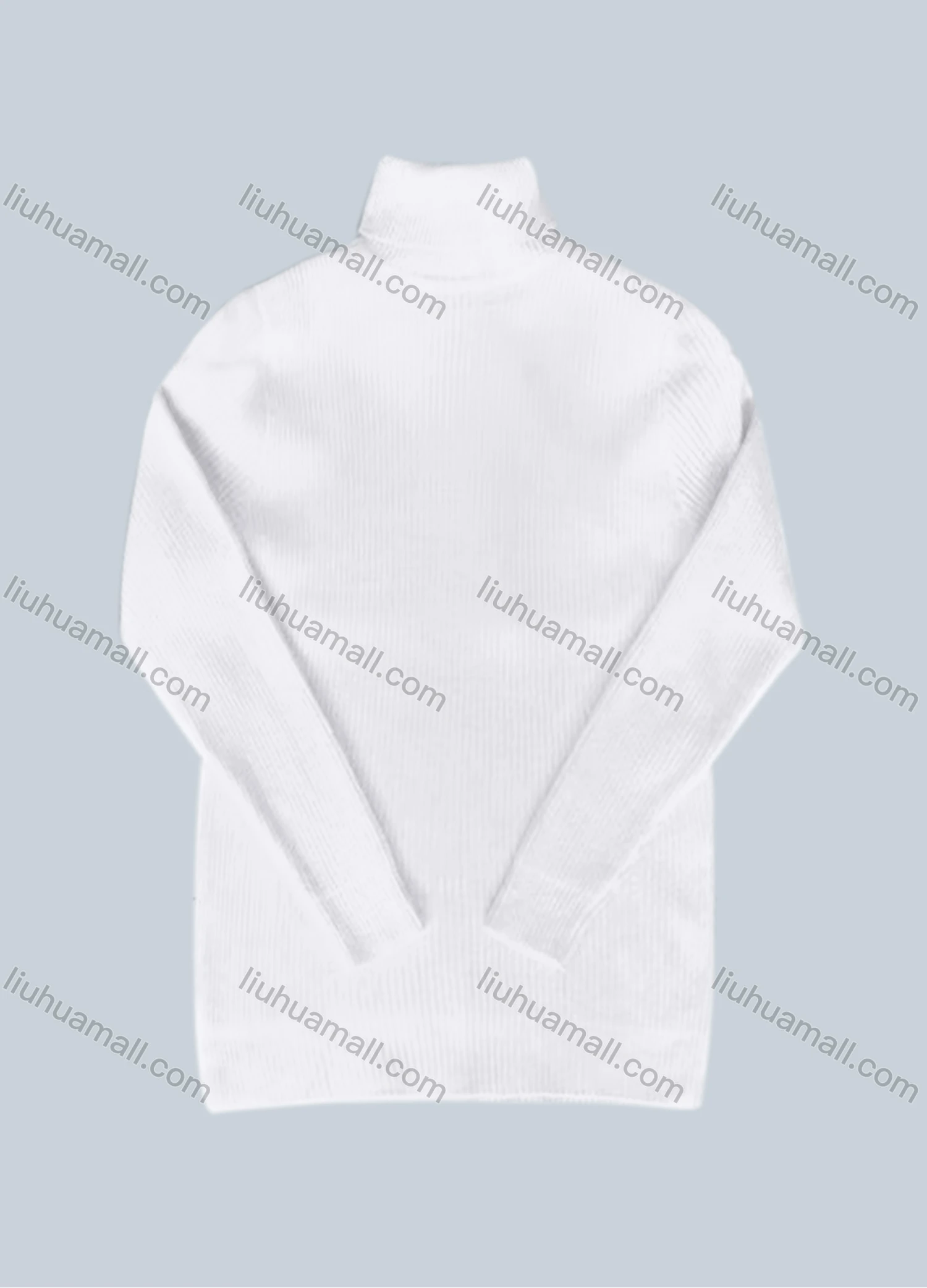 Wholesale Men's Casual Plain Turtleneck Long Sleeve Sweater - Liuhuamall