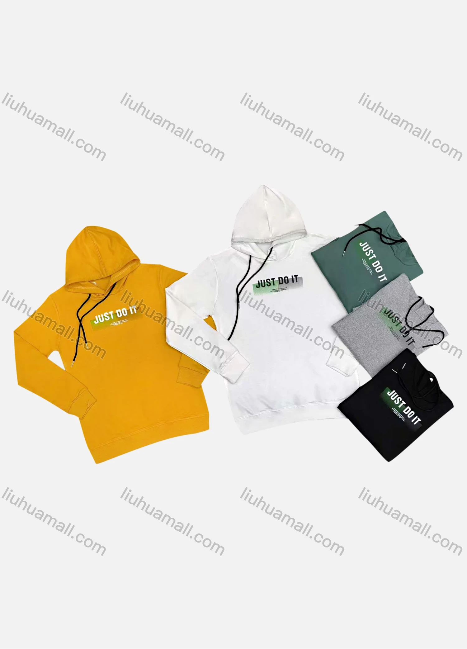 Wholesale Men's Casual Letter Print Drawstring Long Sleeve Hoodie - Liuhuamall