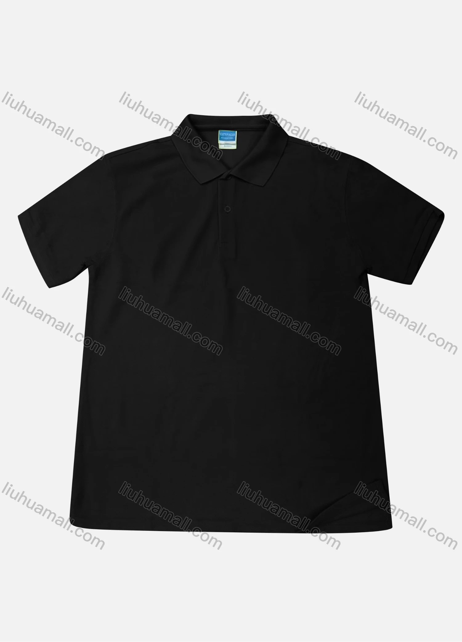 Wholesale Men's Casual Plain Short Sleeve Polo Shirt - Liuhuamall