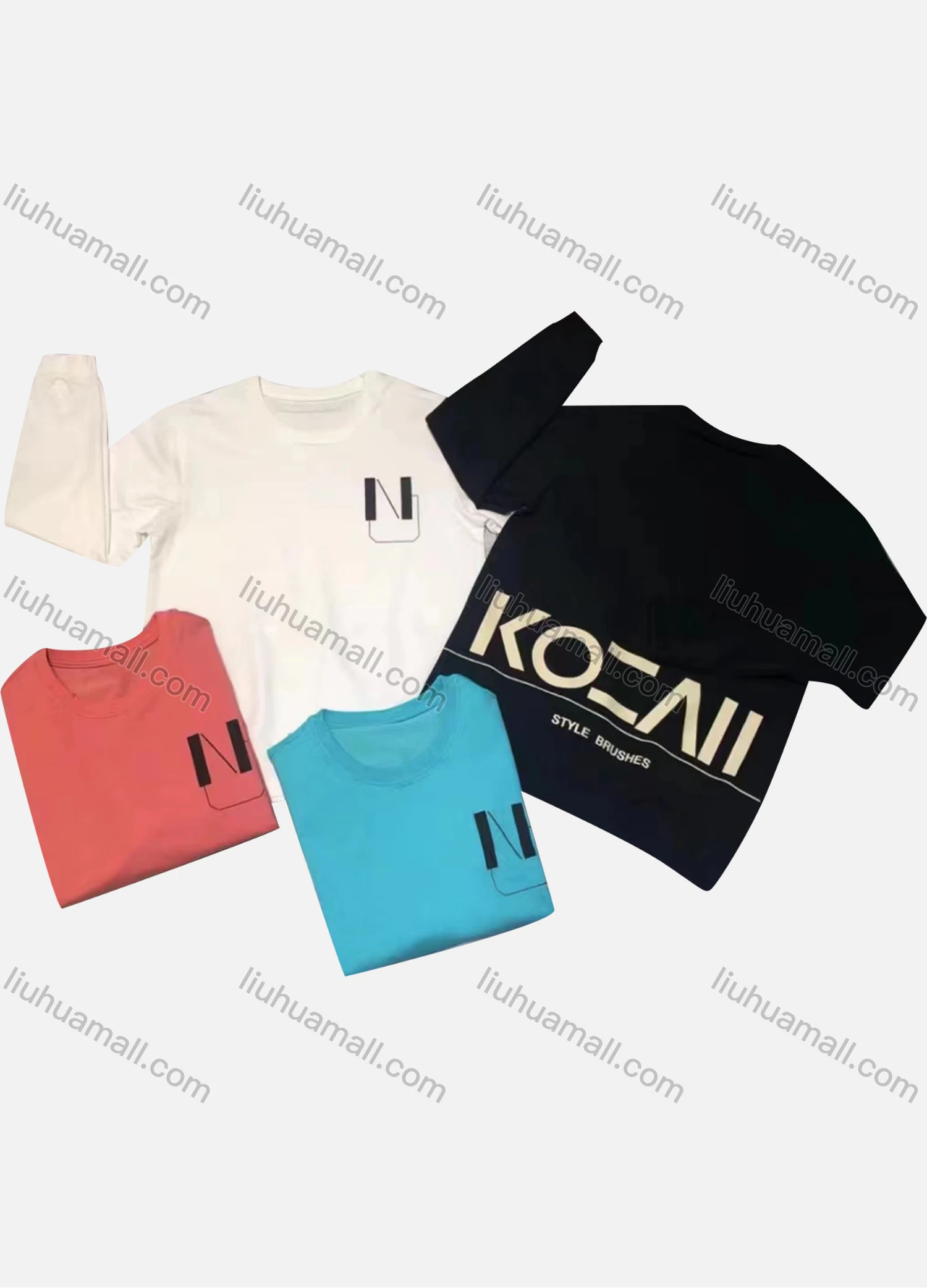 Wholesale Men's Casual Letter Print Round Neck Long Sleeve Sweatshirt - Liuhuamall
