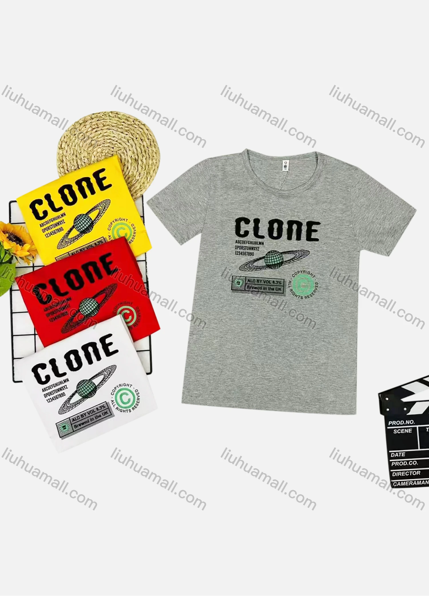 Wholesale Boy's Casual Pattern & Letter Print Round Neck Short Sleeve Tee - Liuhuamall