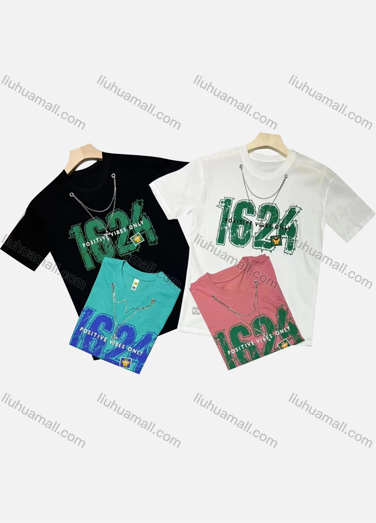 Wholesale Men's Casual Round Neck Short Sleeve Digital Print T-shirt - Liuhuamall