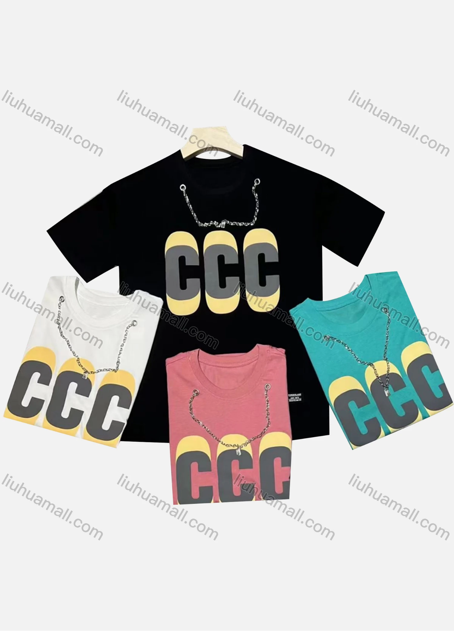 Wholesale Men's Casual Round Neck Short Sleeve Letter T-shirt - Liuhuamall