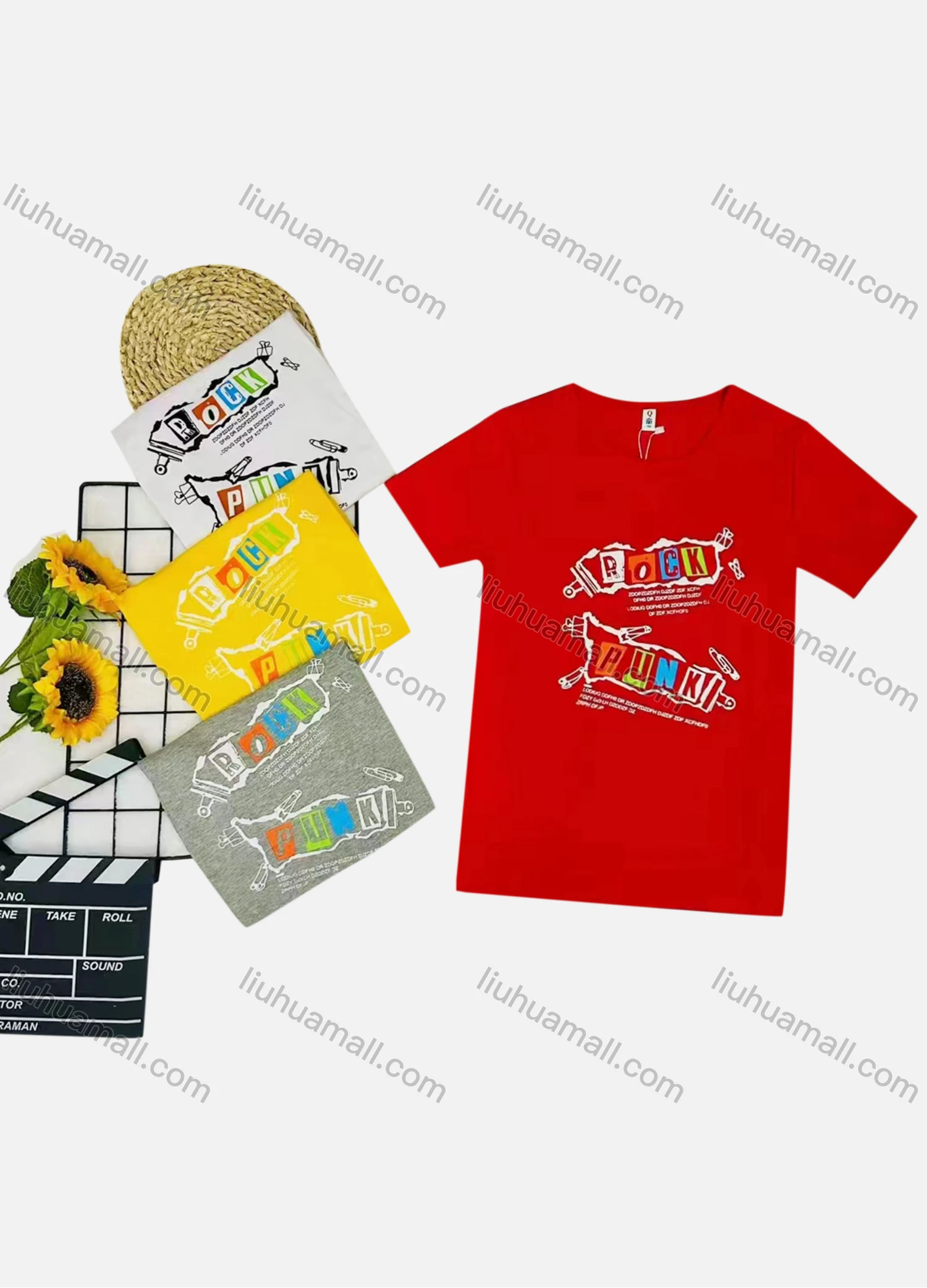 Wholesale Boy's Casual Letter Print Round Neck Short Sleeve Tee - Liuhuamall
