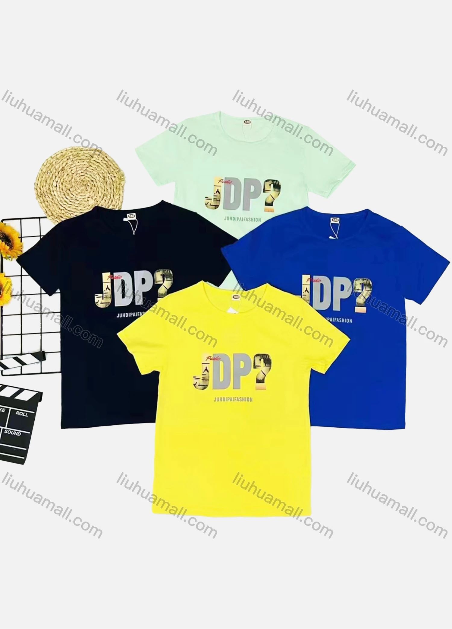 Wholesale Boy's Casual Letter Print Round Neck Short Sleeve Tee - Liuhuamall