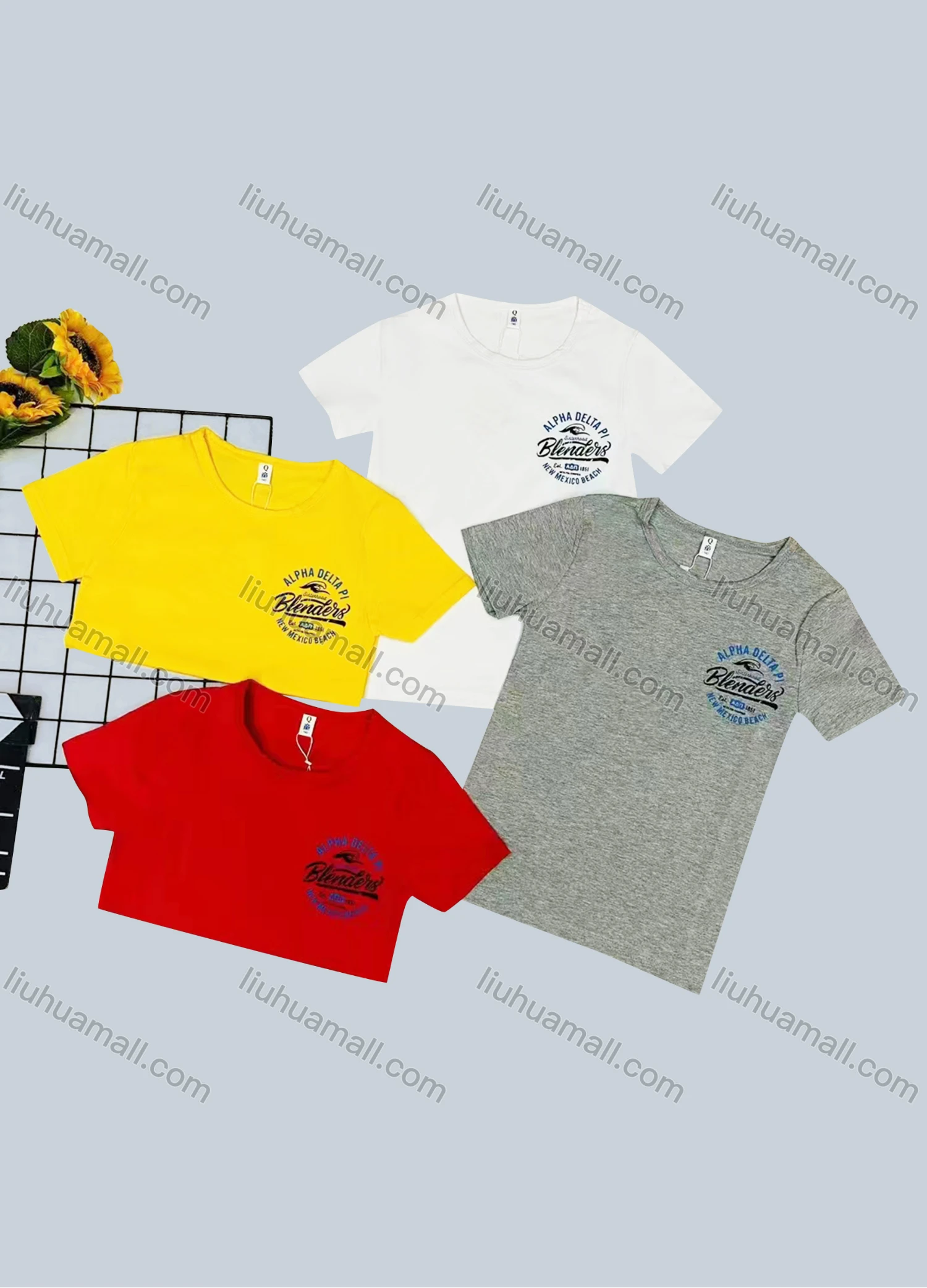Wholesale Boy's Casual Pattern & Letter Print Round Neck Short Sleeve Tee - Liuhuamall
