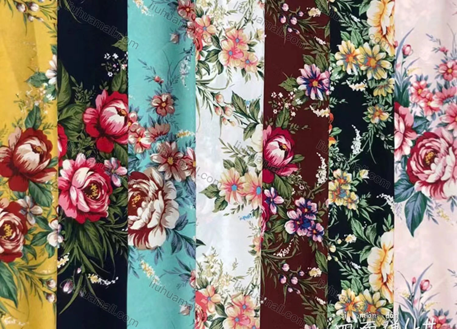 Wholesale Women's Casual Floral Print Ruffle Trim Off Shoulder Lace Up Long Sleeve Blouse - Liuhuamall