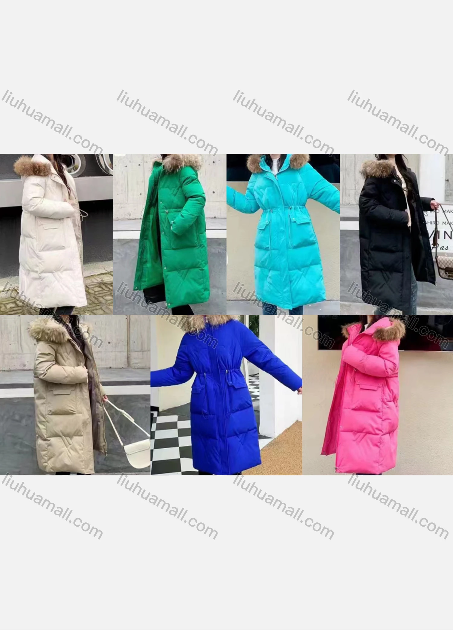 Wholesale Women's Casual Hooded Button Down Faux Wool Parkas Jacket - Liuhuamall
