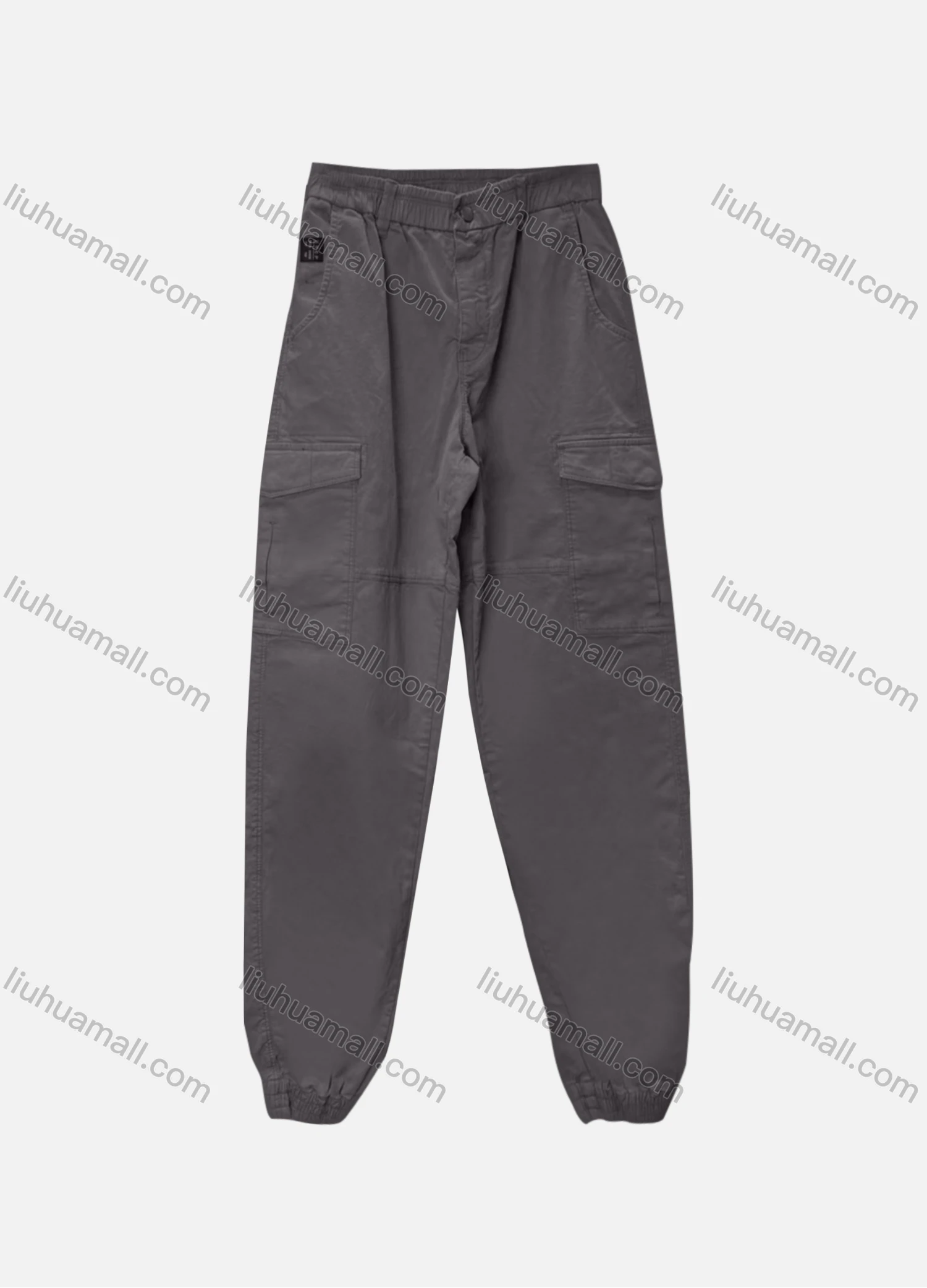 Wholesale Men's Casual Plain Straight Leg Ankle Length Cargo Pants - Liuhuamall