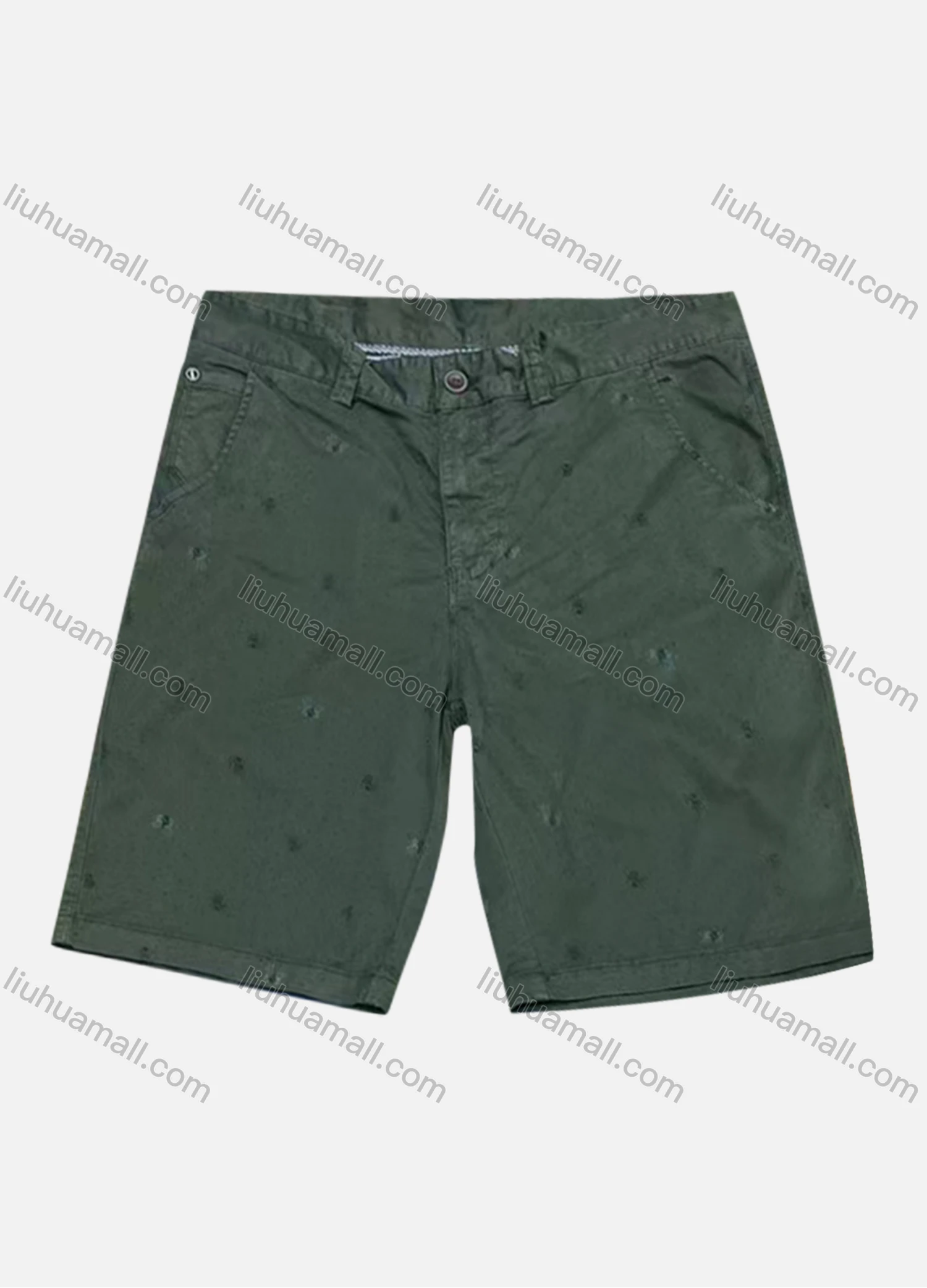 Wholesale Men's Casual Allover Print Pockets Shorts - Liuhuamall