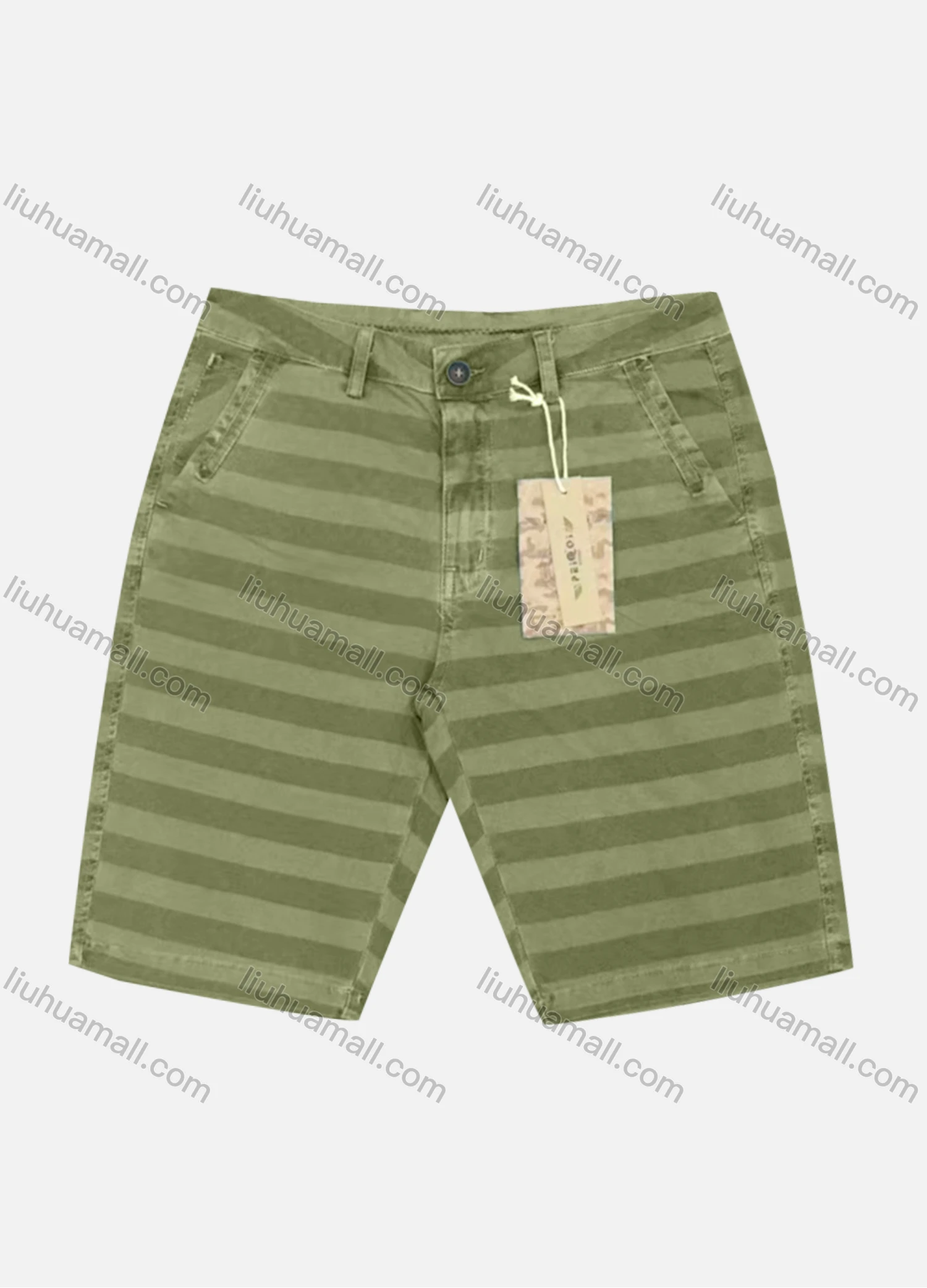 Wholesale Men's Casual Striped Pockets Shorts - Liuhuamall