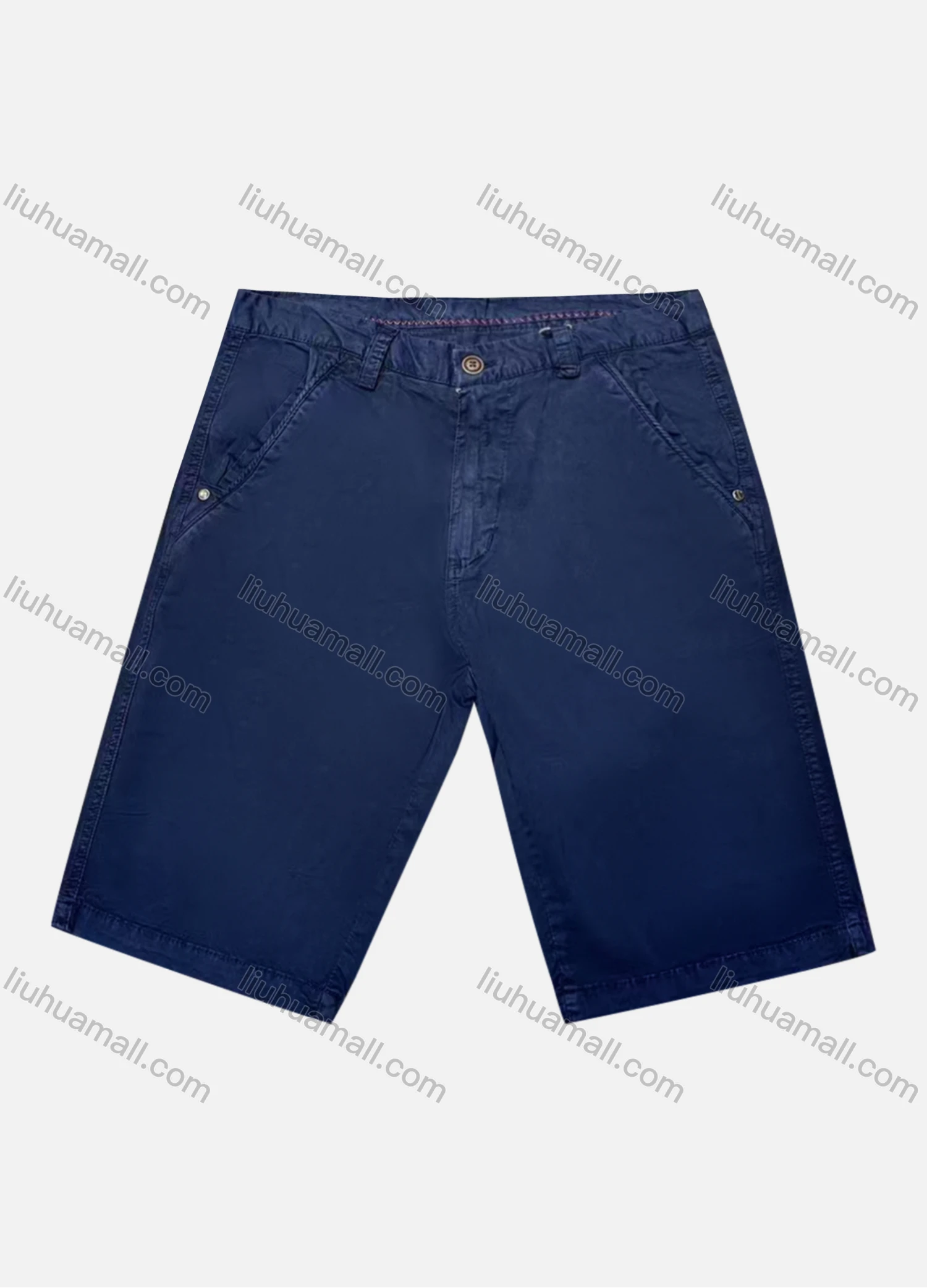 Wholesale Men's Casual Plain Pockets Shorts - Liuhuamall
