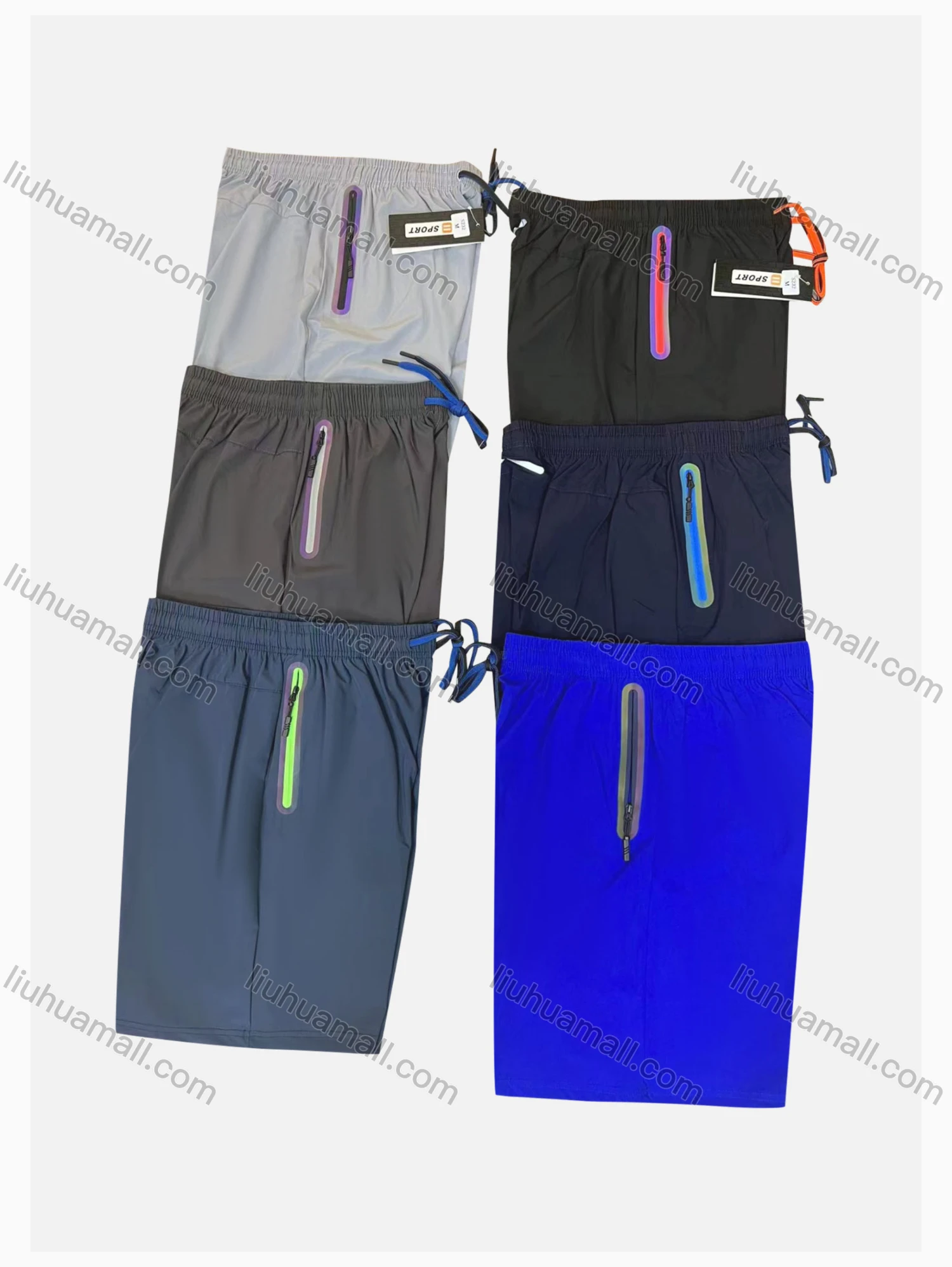 Wholesale Women's Knitting Drawstring Zip Pockets Shorts LYM202205002# - Liuhuamall