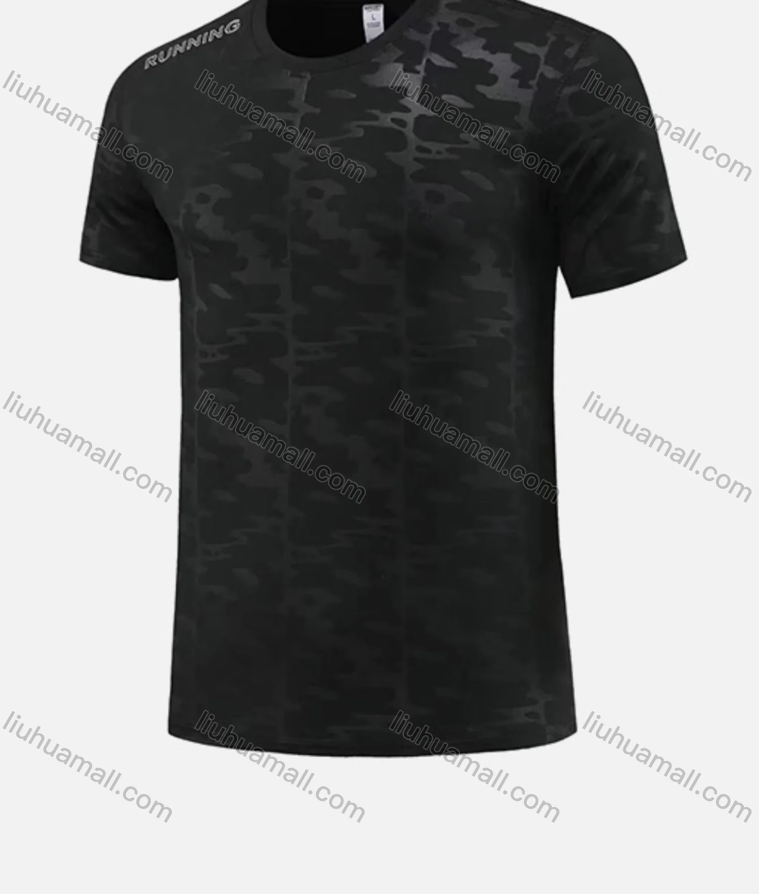 Wholesale Men's Athletic Quick Dry Abstract Print Round Neck Short Sleeve Tee 547# - Liuhuamall