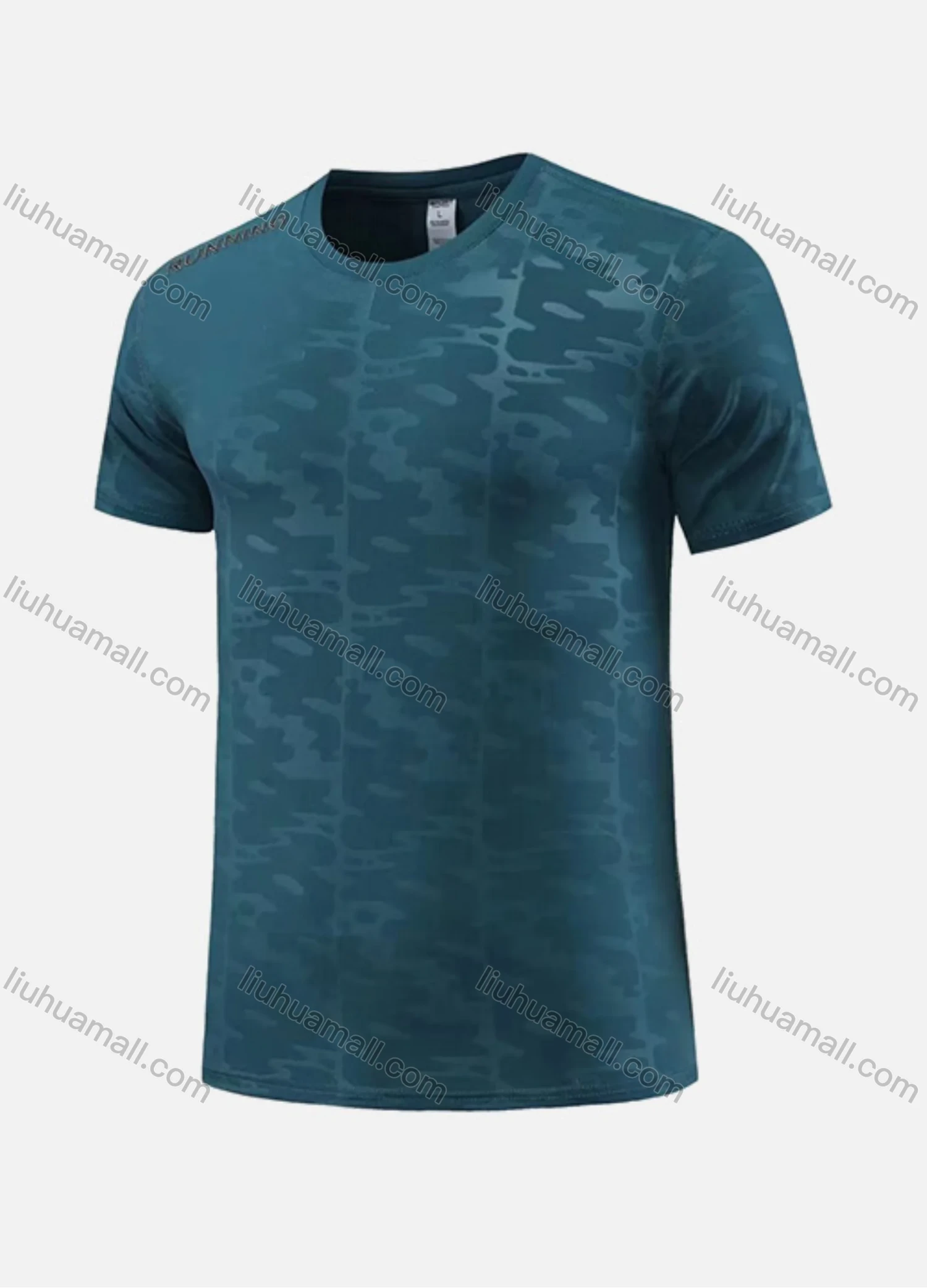 Wholesale Men's Athletic Quick Dry Abstract Print Round Neck Short Sleeve Tee 547# - Liuhuamall