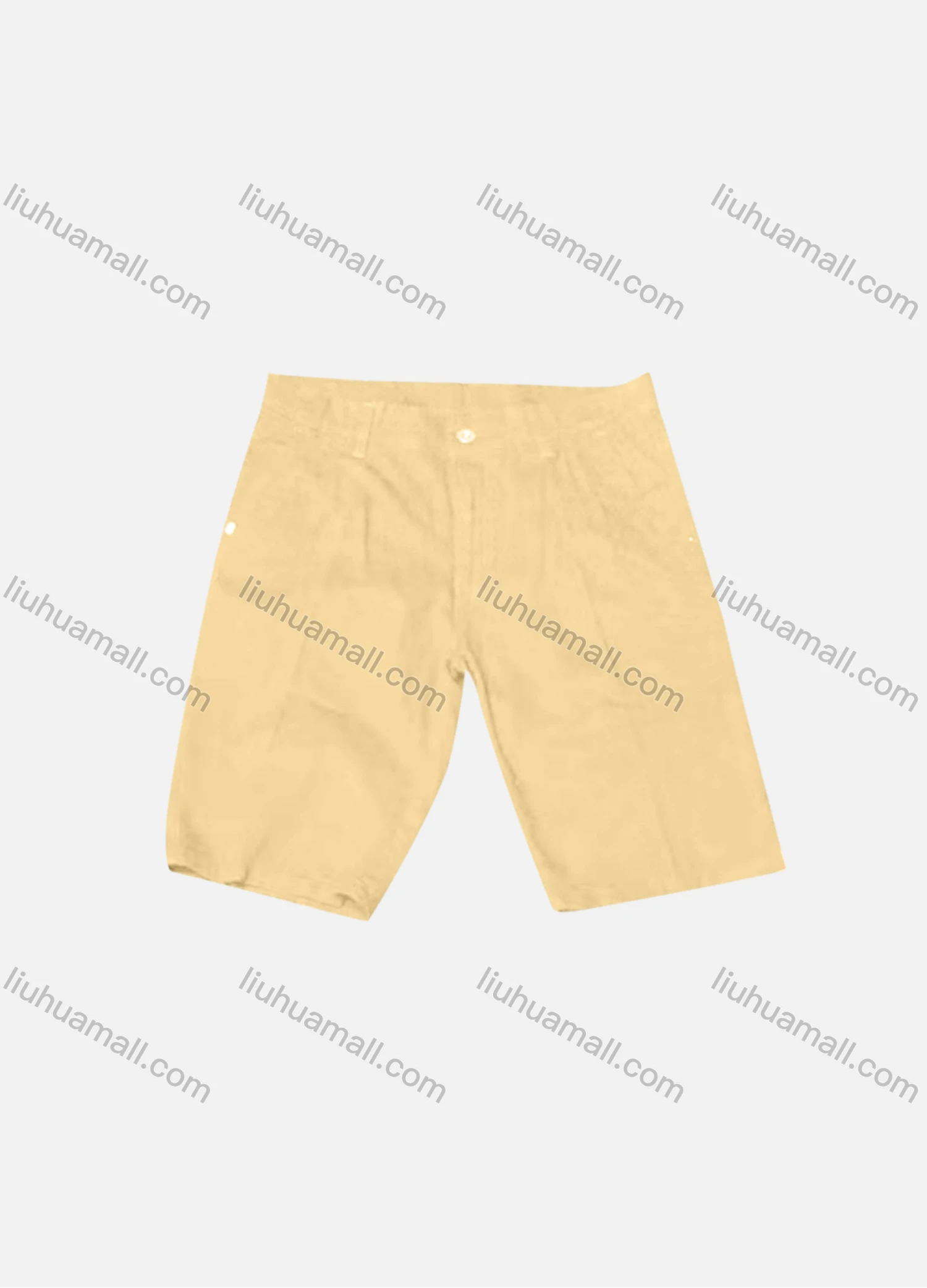 Wholesale Men's Casual Plain Straight Leg Pockets Shorts - Liuhuamall