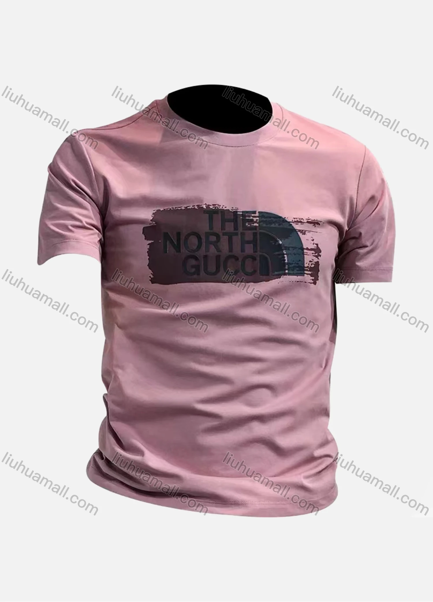 Wholesale Men's Casual 100% Cotton Letter Print Round Neck Short Sleeve Tee - Liuhuamall