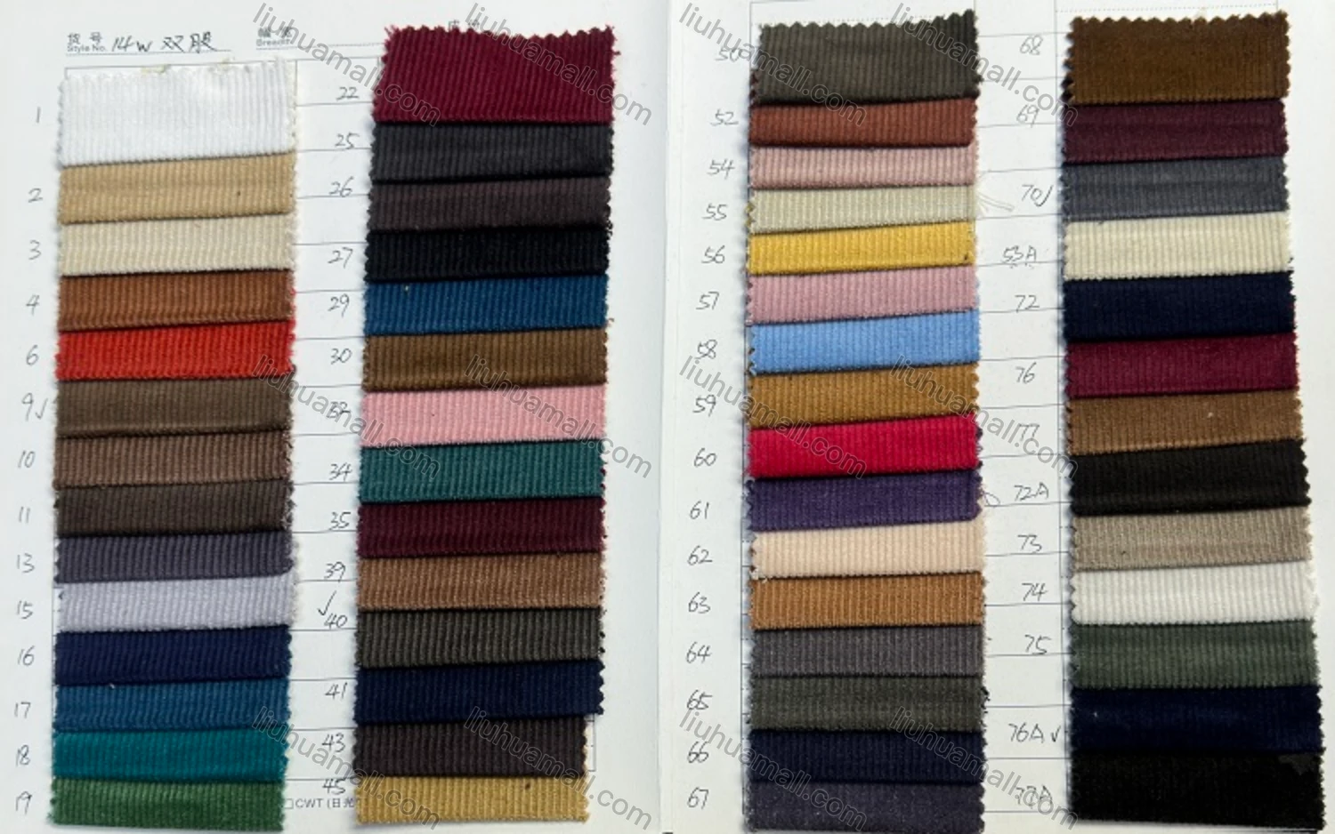 Wholesale Men's Casual Plain Straight Leg Ankle Length Corduroy Pants - Liuhuamall