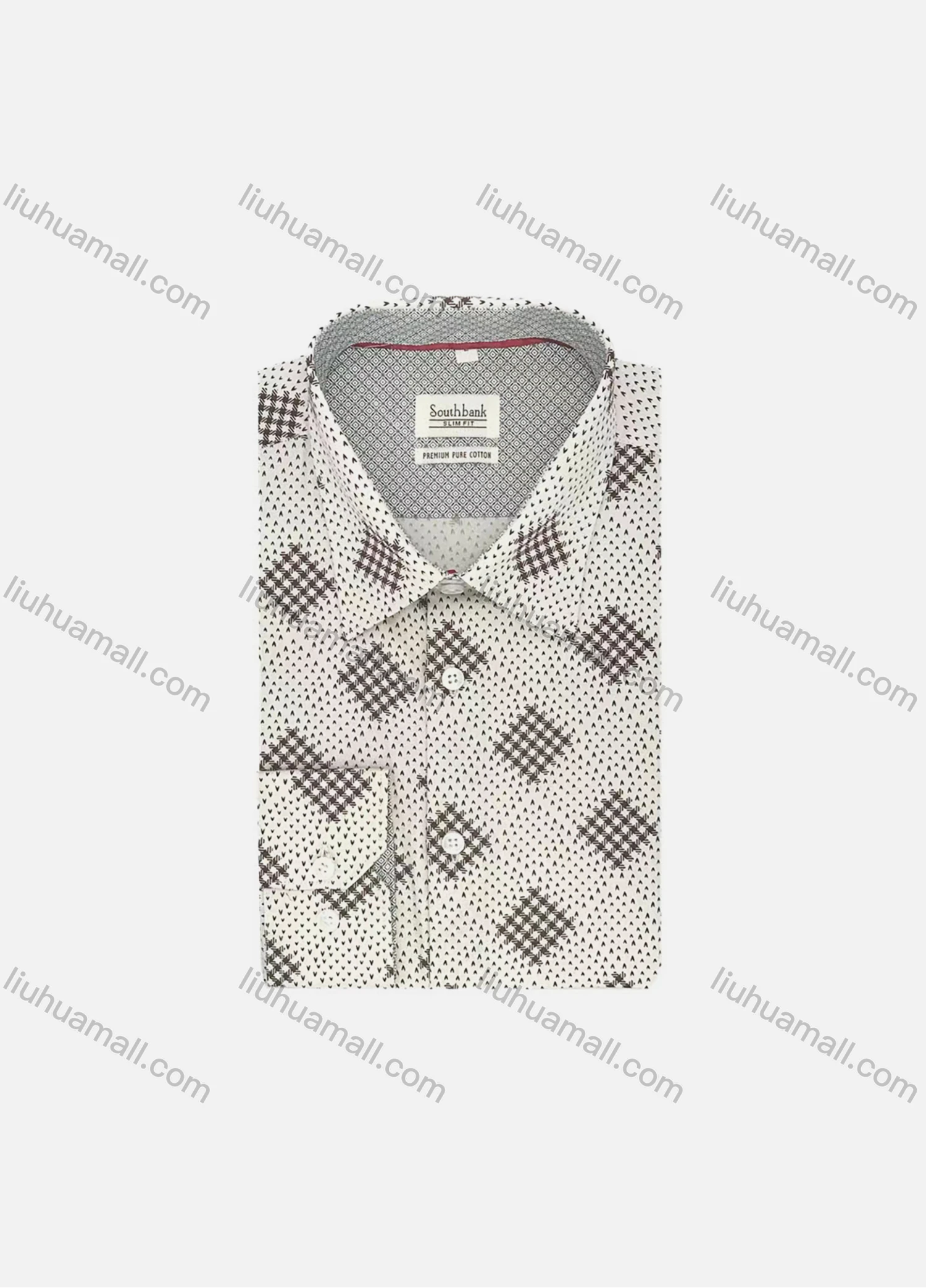 Wholesale Men's Casual Long Sleeve Allover Print Button Down Shirt UKS010# - Liuhuamall
