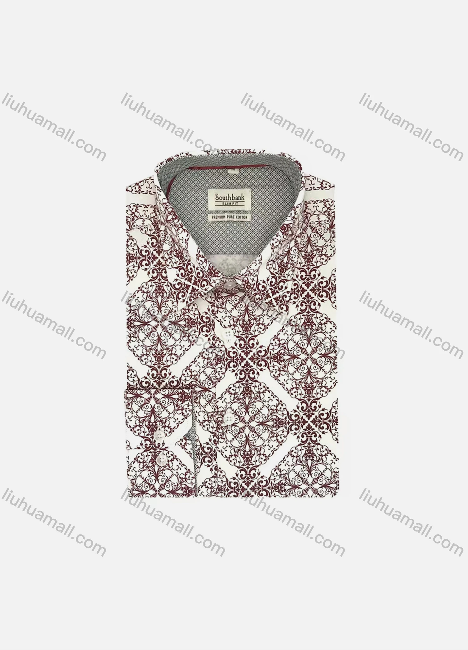Wholesale Men's Casual Short Sleeve Allover Print Button Down Shirt SUKS006-1# - Liuhuamall