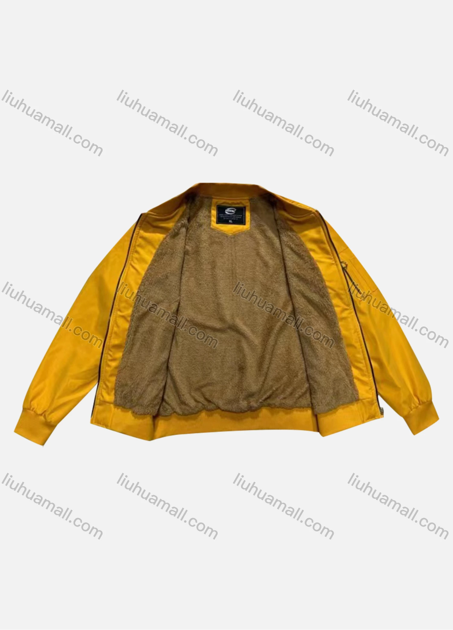 Wholesale Women's Casual Contrast Long Sleeve Zipper Bomber Jacket 8816# - Liuhuamall