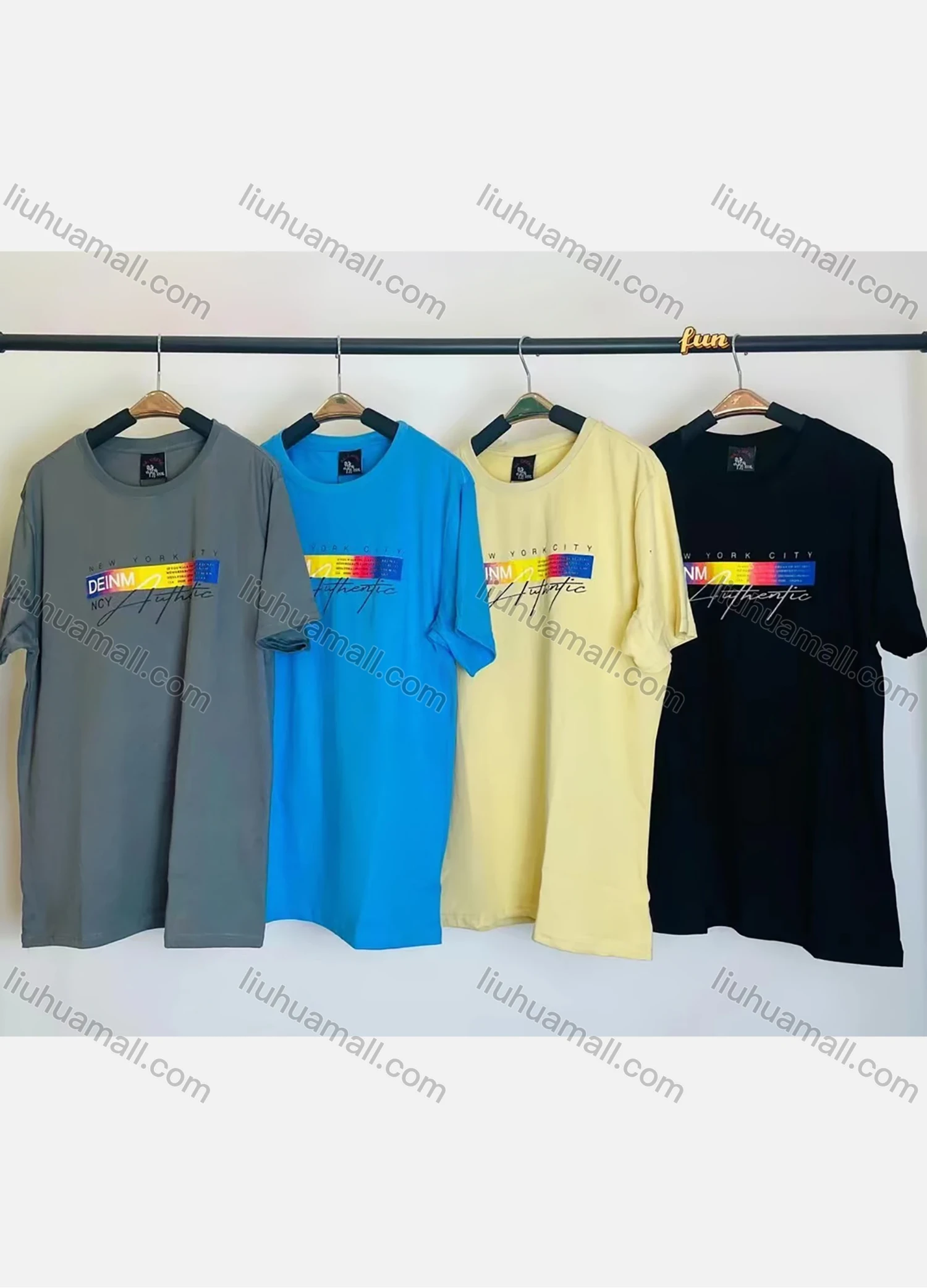 Wholesale Men's Round Neck Short Sleeve Letters Graphic Casual T-shirt 1025# - Liuhuamall