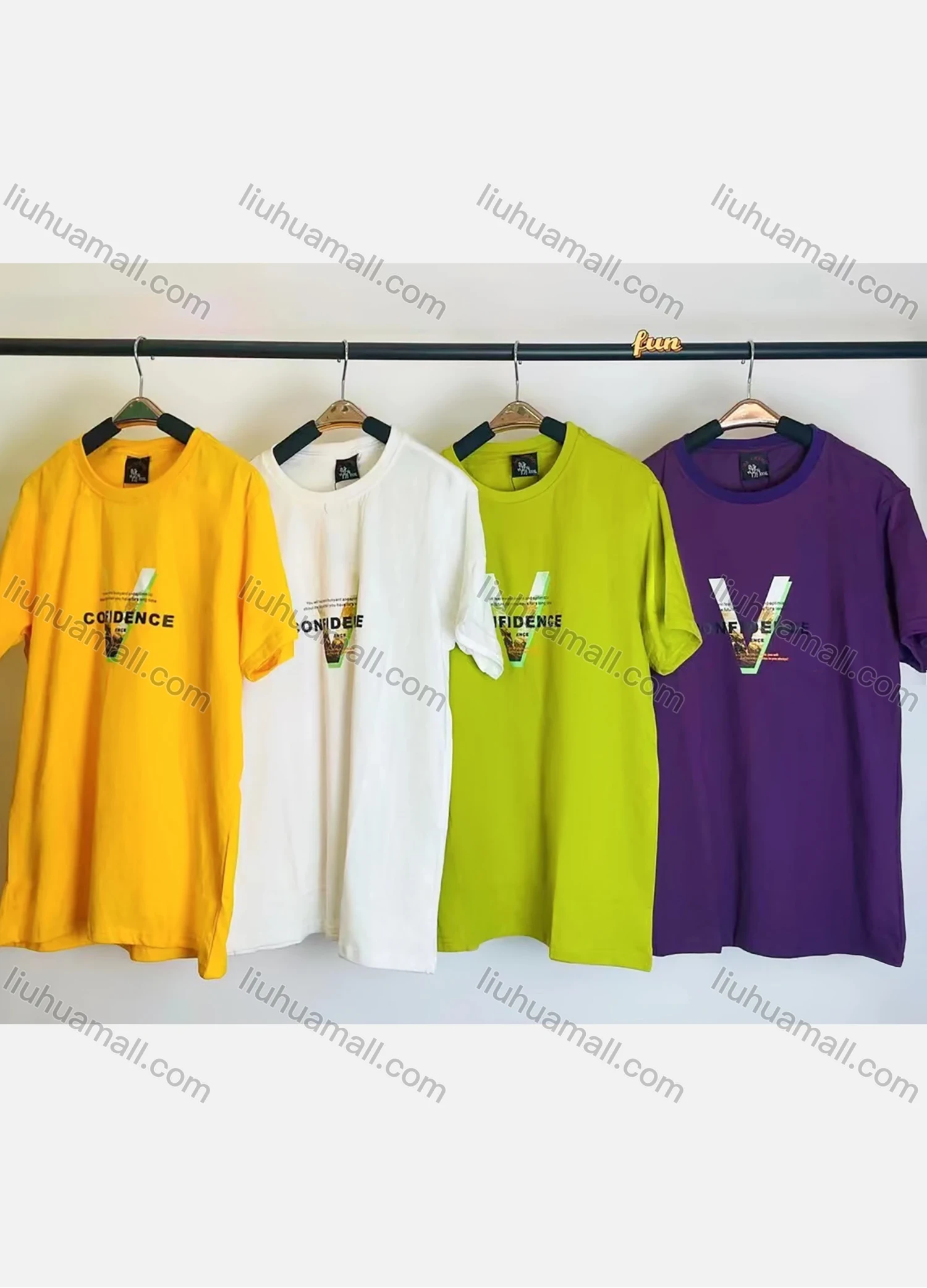 Wholesale Men's Round Neck Short Sleeve Letters Graphic Casual T-shirt 3047# - Liuhuamall