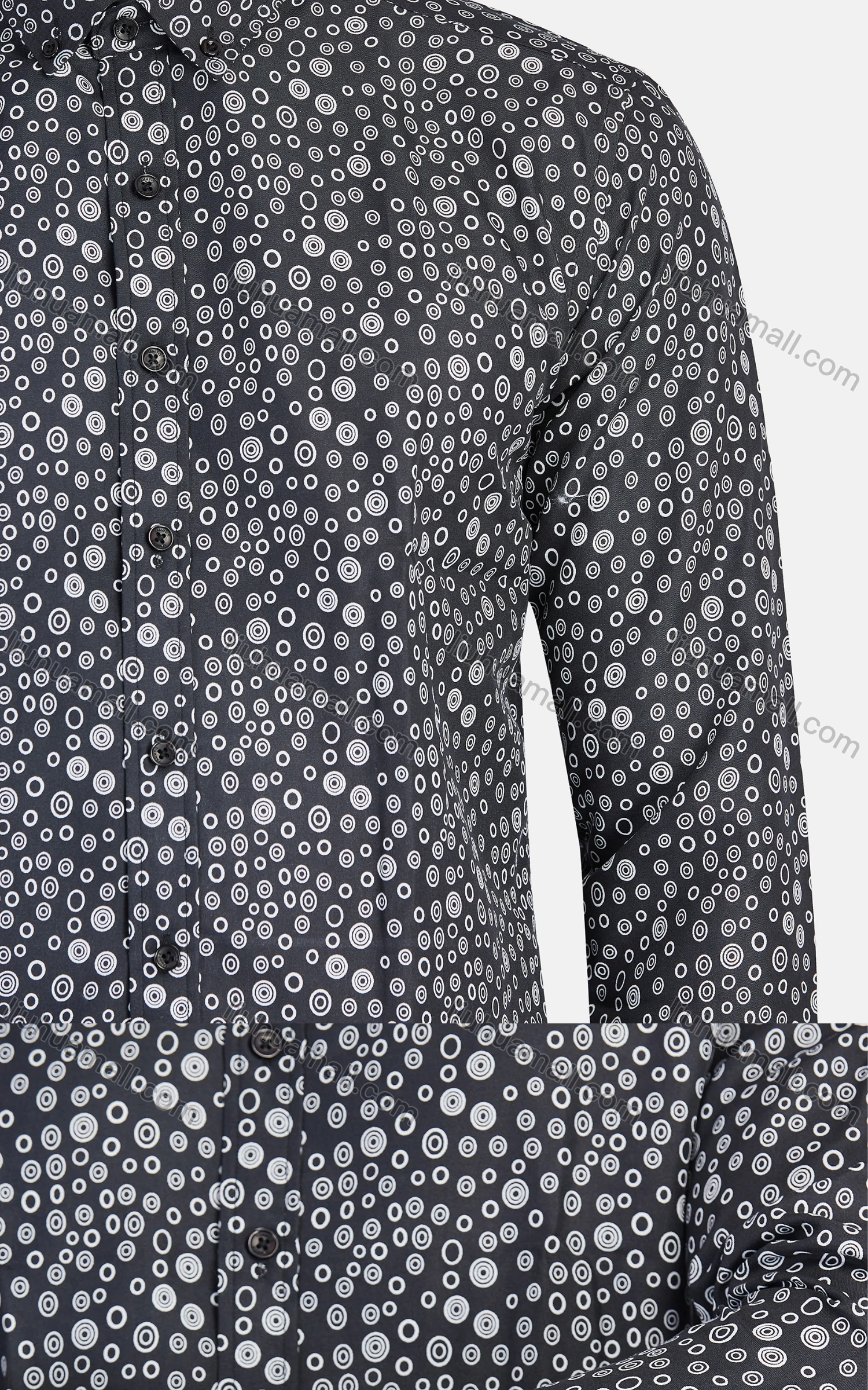 Wholesale Men's Casual Collared Long Sleeve Button Down Shirt 7-123# - Liuhuamall