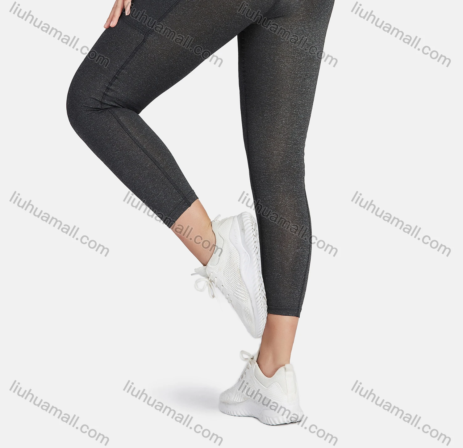 Wholesale Women's Sporty High Neck Plain Zipper Long Sleeve Top & Jogger Set - Liuhuamall
